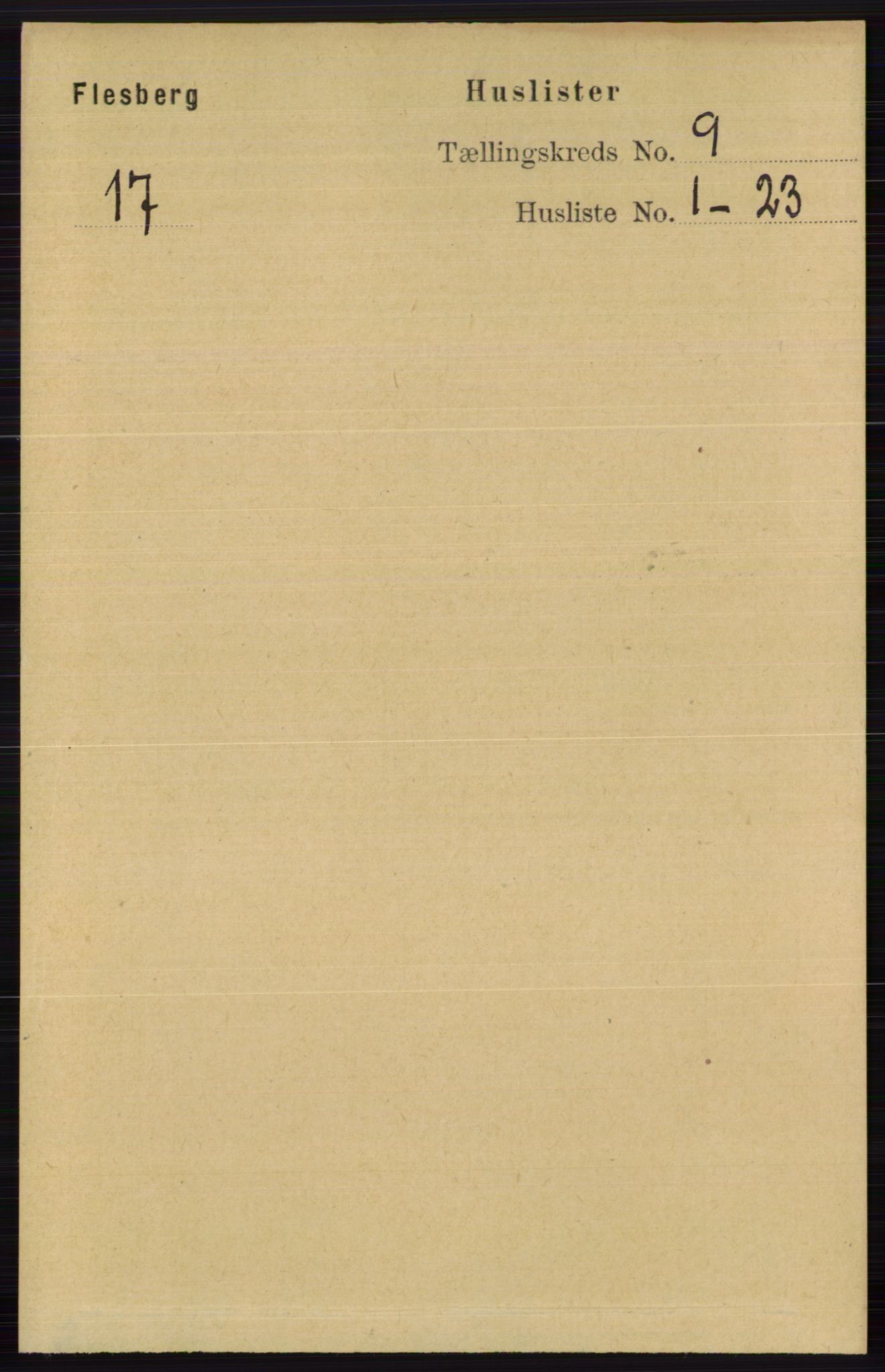 RA, Folketelling 1891 for 0631 Flesberg herred, 1891, s. 1499
