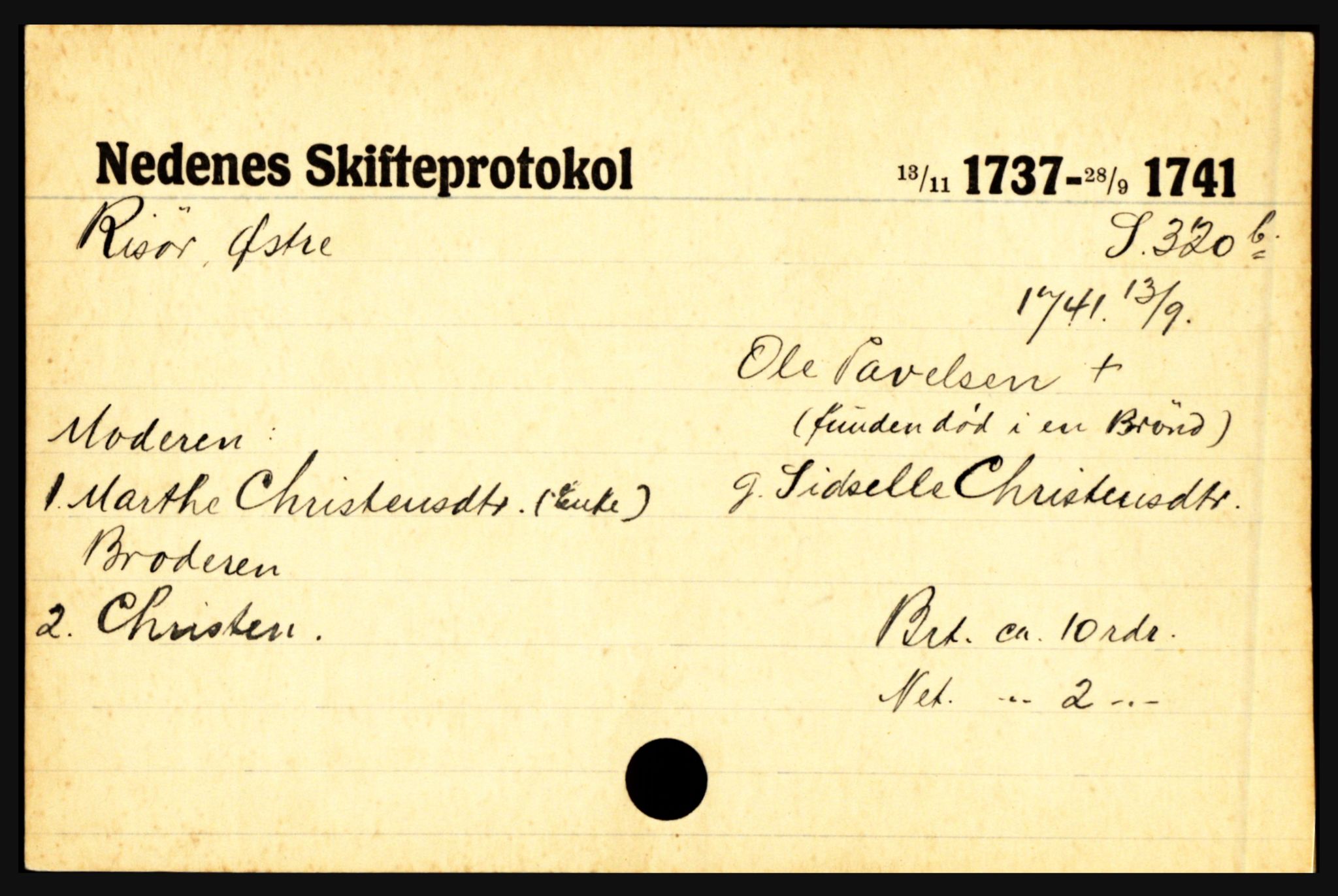 Nedenes sorenskriveri før 1824, AV/SAK-1221-0007/H, s. 24189
