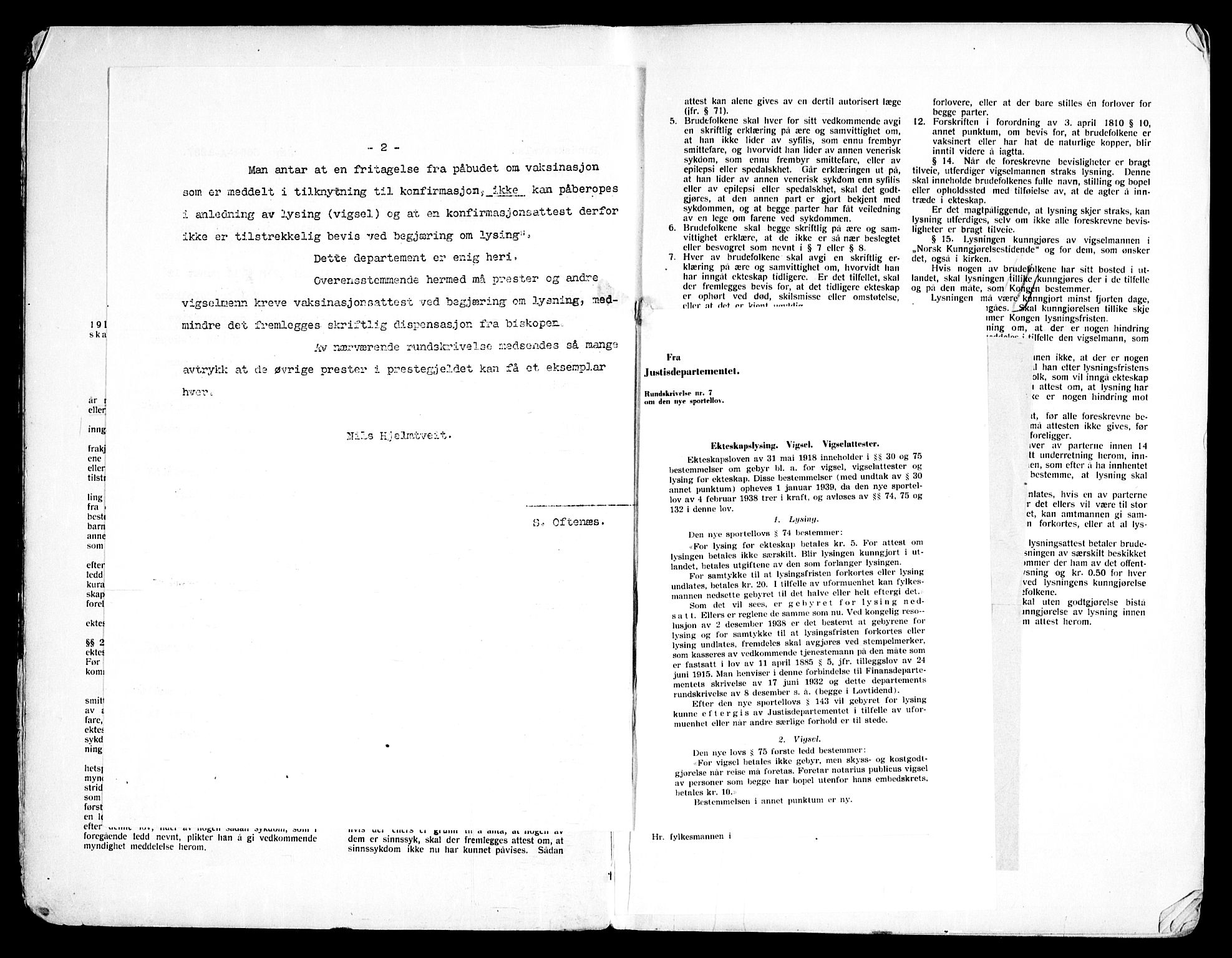 Lillestrøm prestekontor Kirkebøker, SAO/A-10327a/H/L0001: Lysningsprotokoll nr. 1, 1939-1952