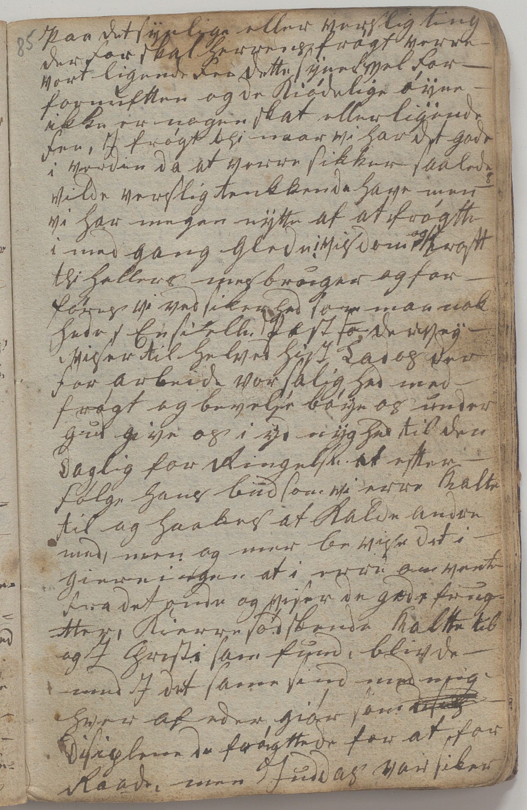 Heggtveitsamlingen, TMF/A-1007/H/L0045/0005: Brev, kopibøker, biografiske opptegnelser etc. / "Bøasæter", 1800-1820, s. 85