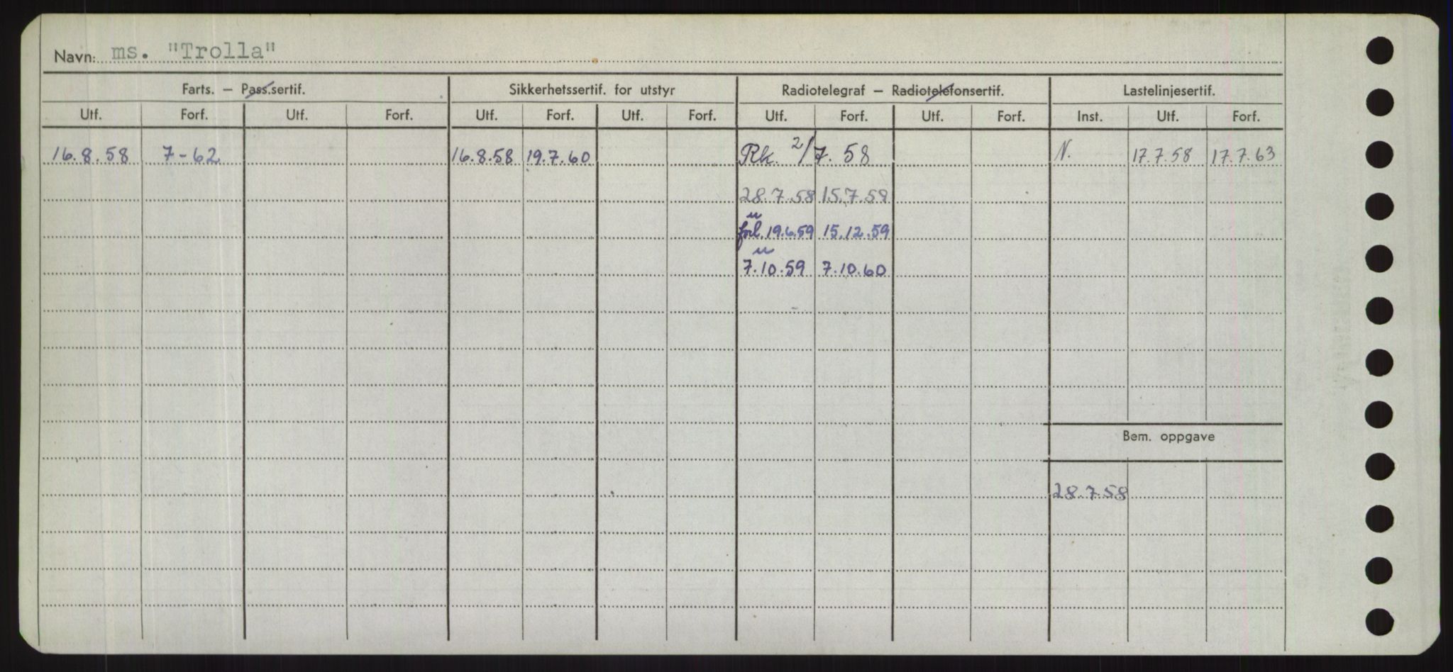 Sjøfartsdirektoratet med forløpere, Skipsmålingen, RA/S-1627/H/Hd/L0039: Fartøy, Ti-Tø, s. 606