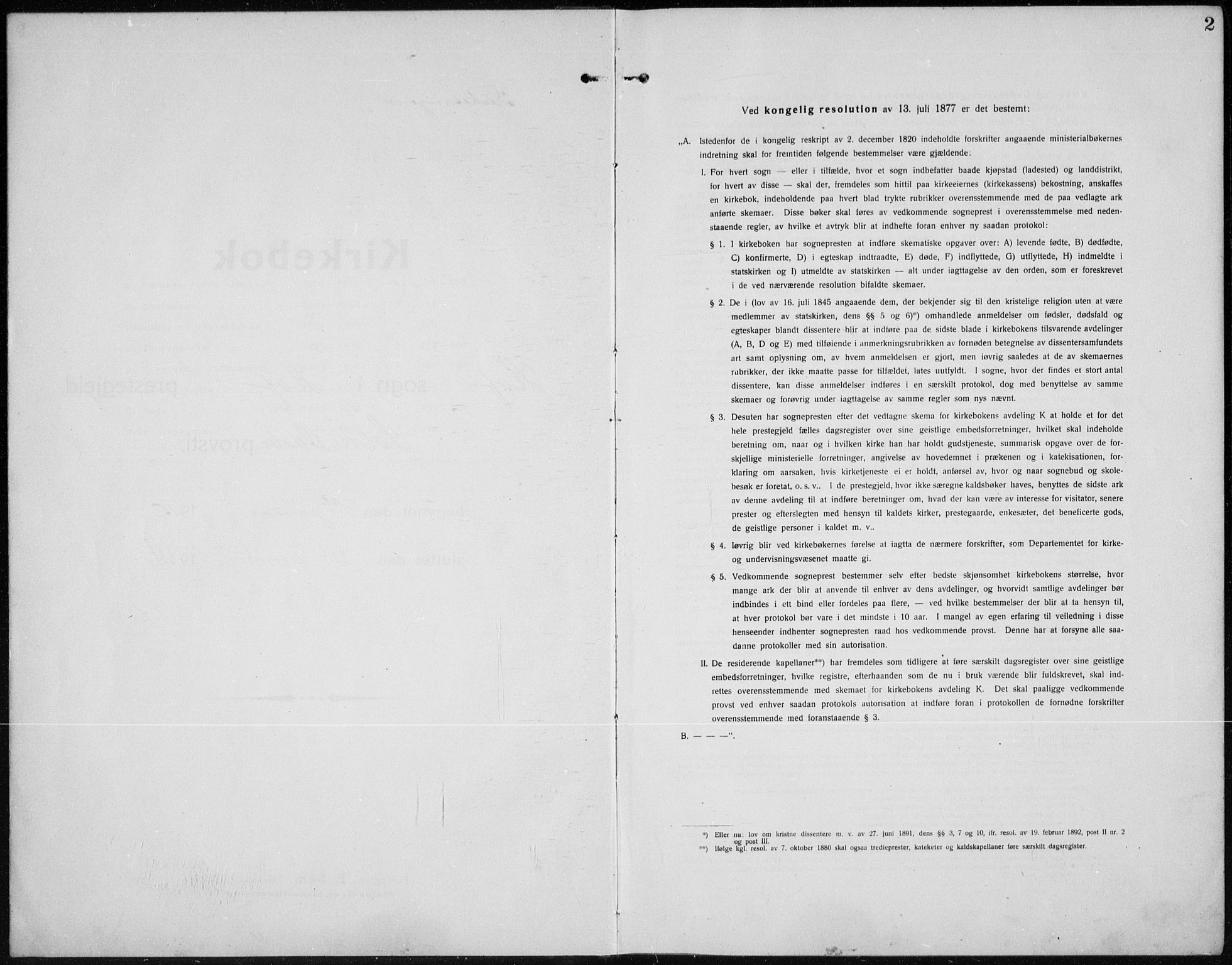 Hof prestekontor, SAH/PREST-038/H/Ha/Hab/L0002: Klokkerbok nr. 2, 1915-1934, s. 2
