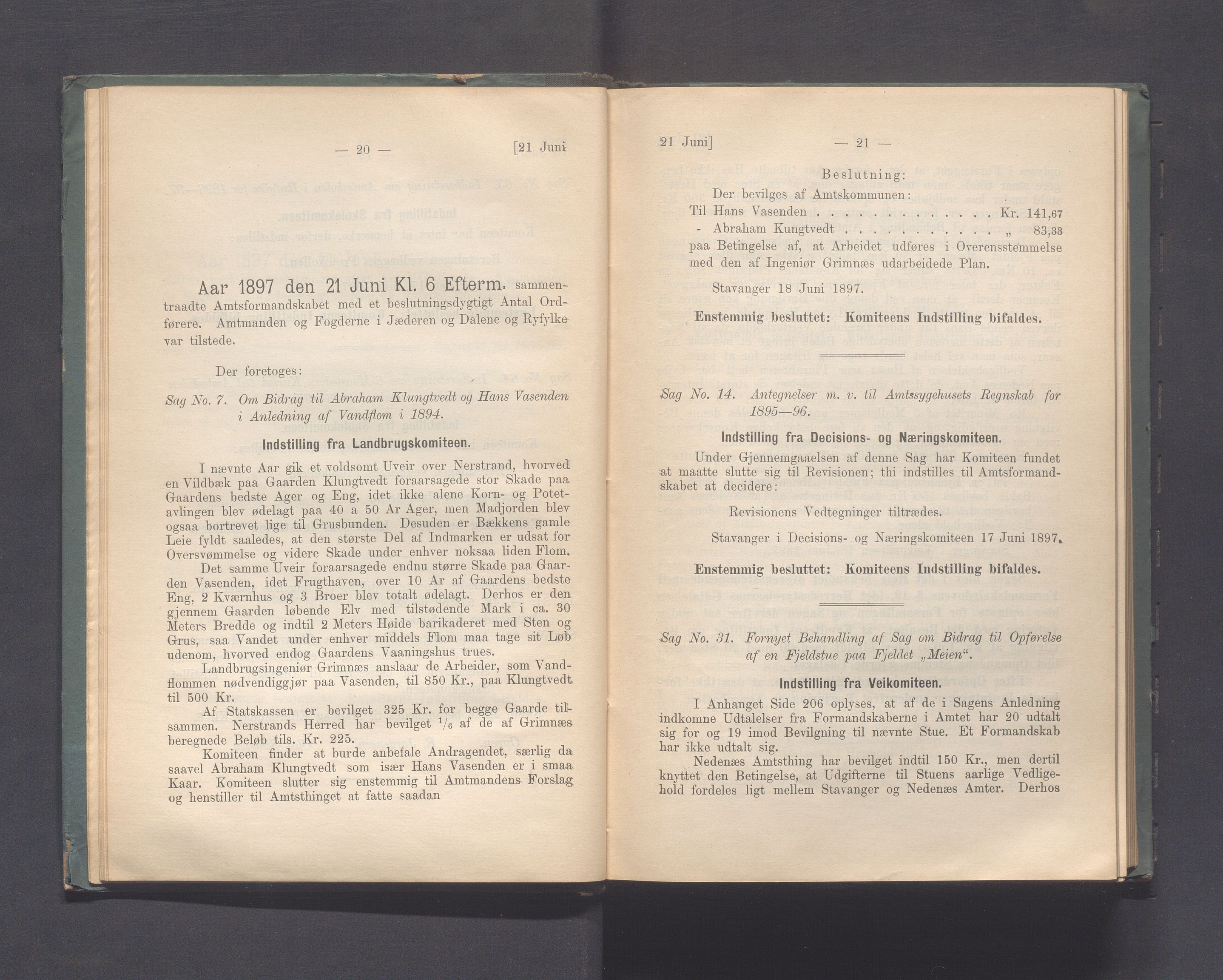 Rogaland fylkeskommune - Fylkesrådmannen , IKAR/A-900/A, 1897, s. 17