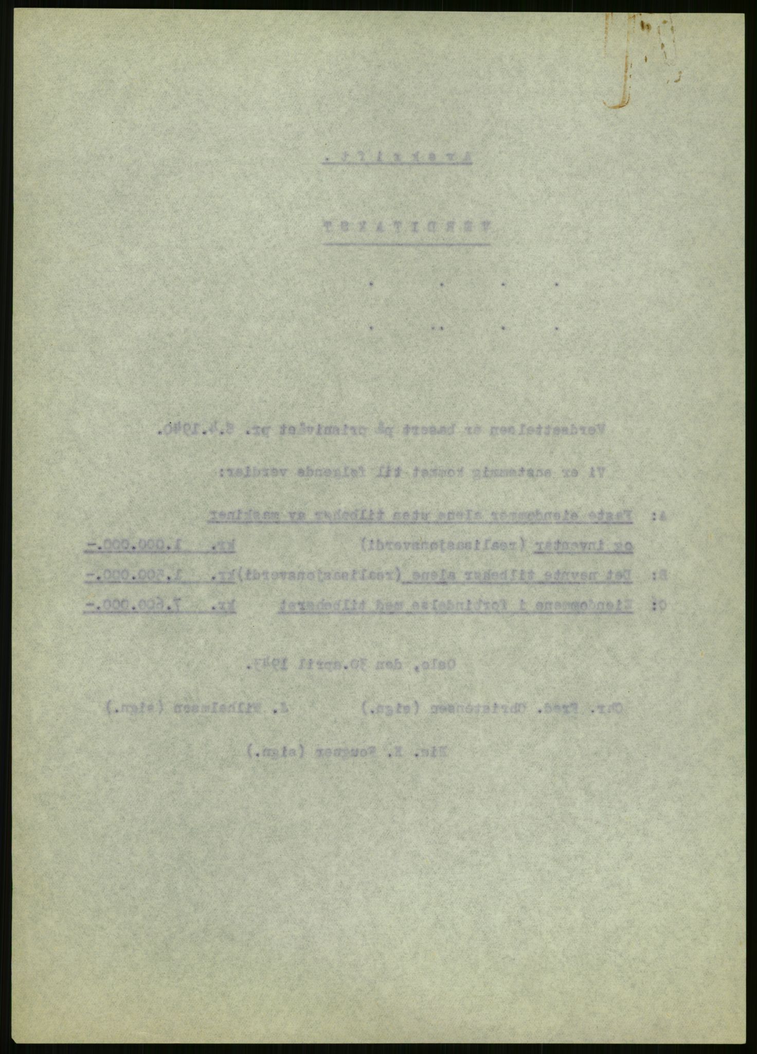 Fredrikstad mekaniske verksted, AV/RA-PA-1807/Q/L0001: Bygninger, Finansiering, Takst, Nyanlegg, 1935-1954, s. 74