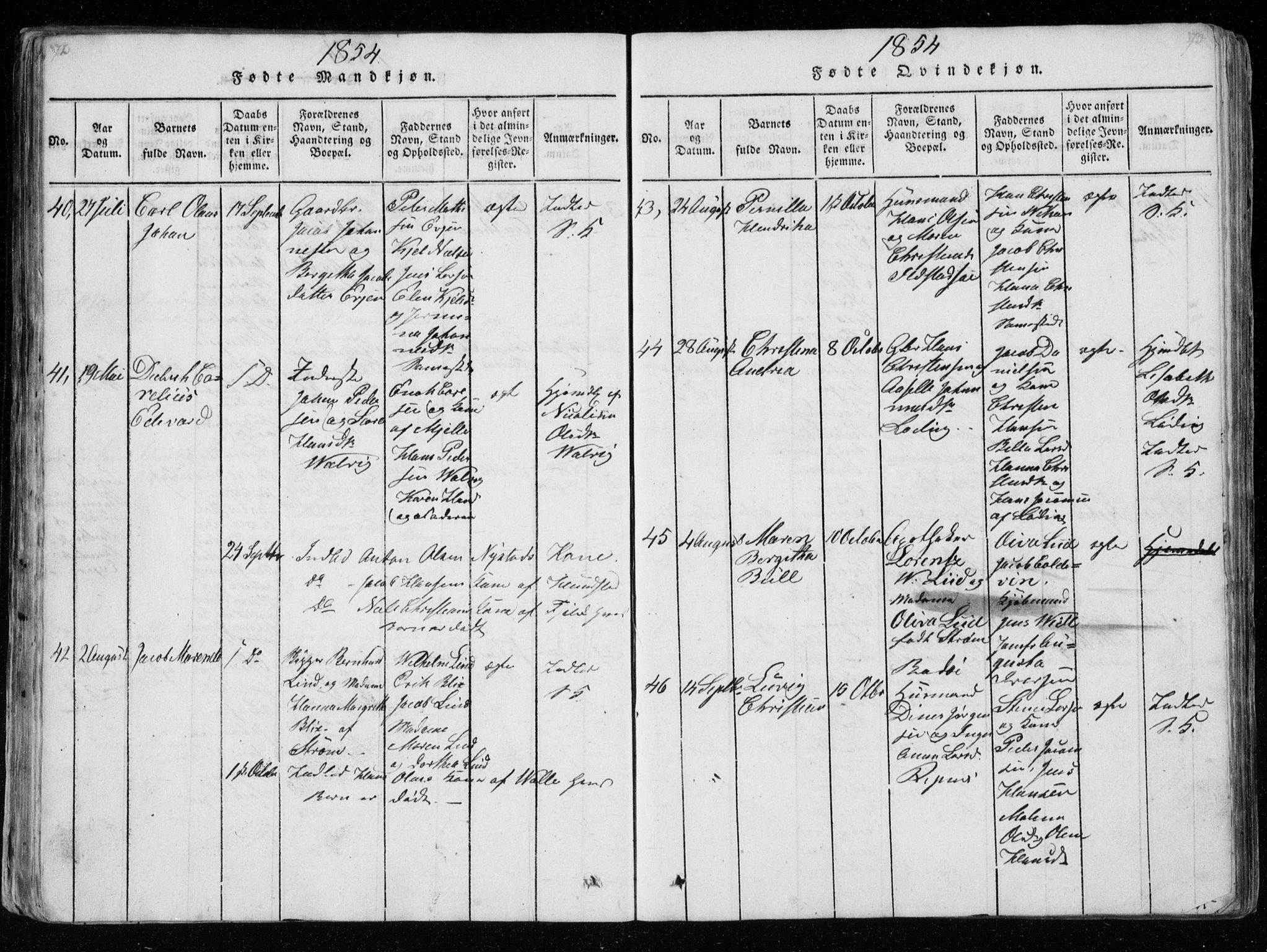 Ministerialprotokoller, klokkerbøker og fødselsregistre - Nordland, AV/SAT-A-1459/801/L0026: Klokkerbok nr. 801C01, 1820-1855, s. 172-173