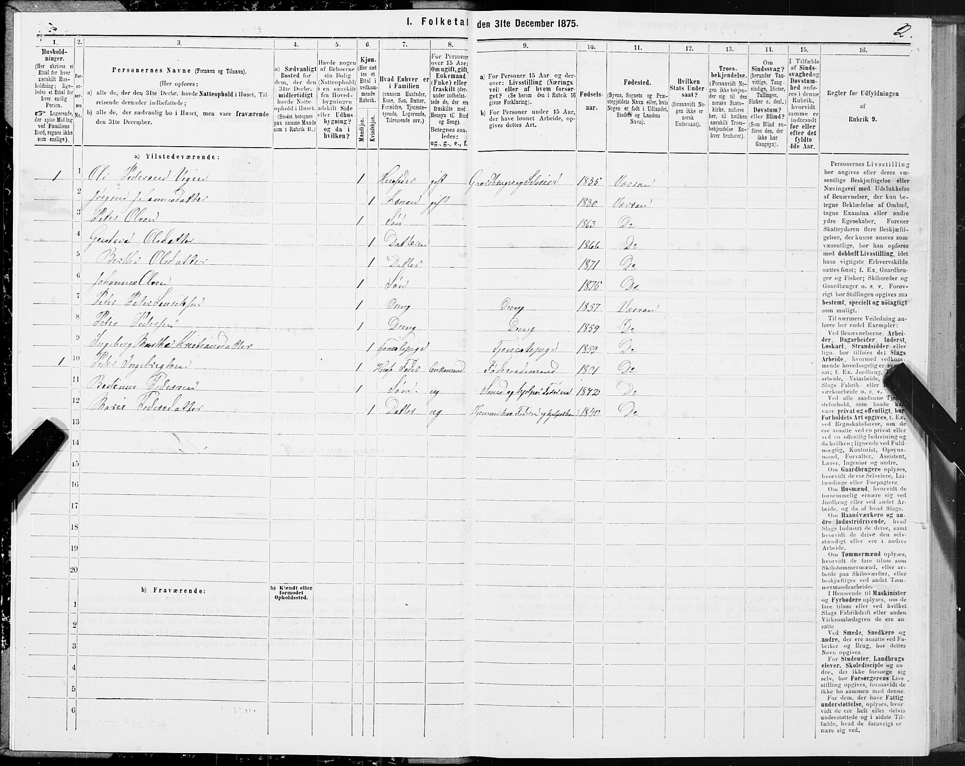 SAT, Folketelling 1875 for 1722P Ytterøy prestegjeld, 1875, s. 4002