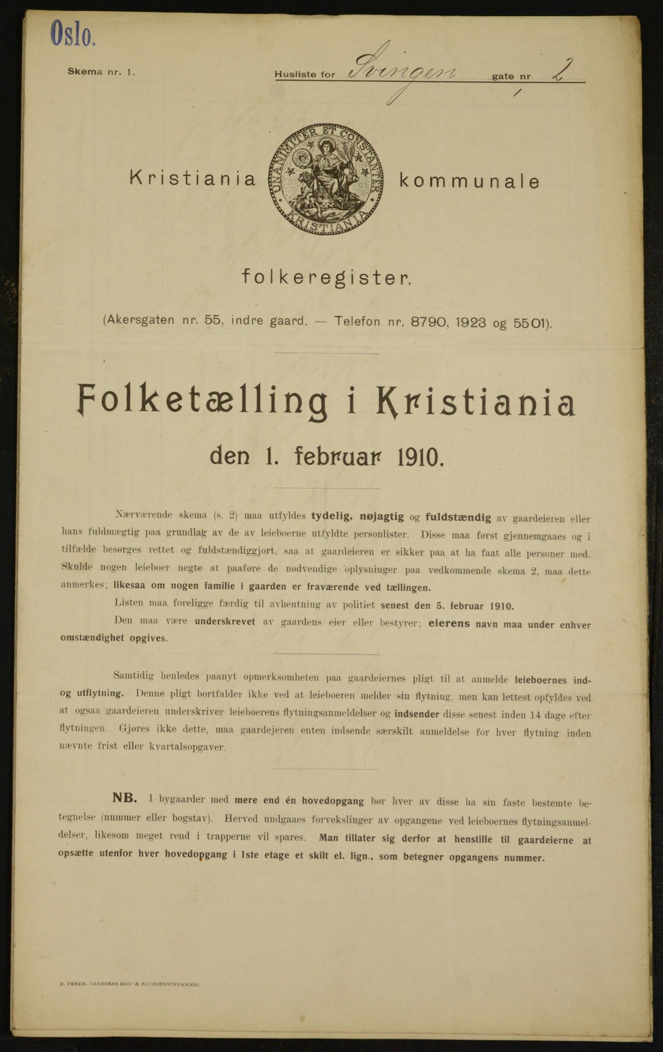 OBA, Kommunal folketelling 1.2.1910 for Kristiania, 1910, s. 100646