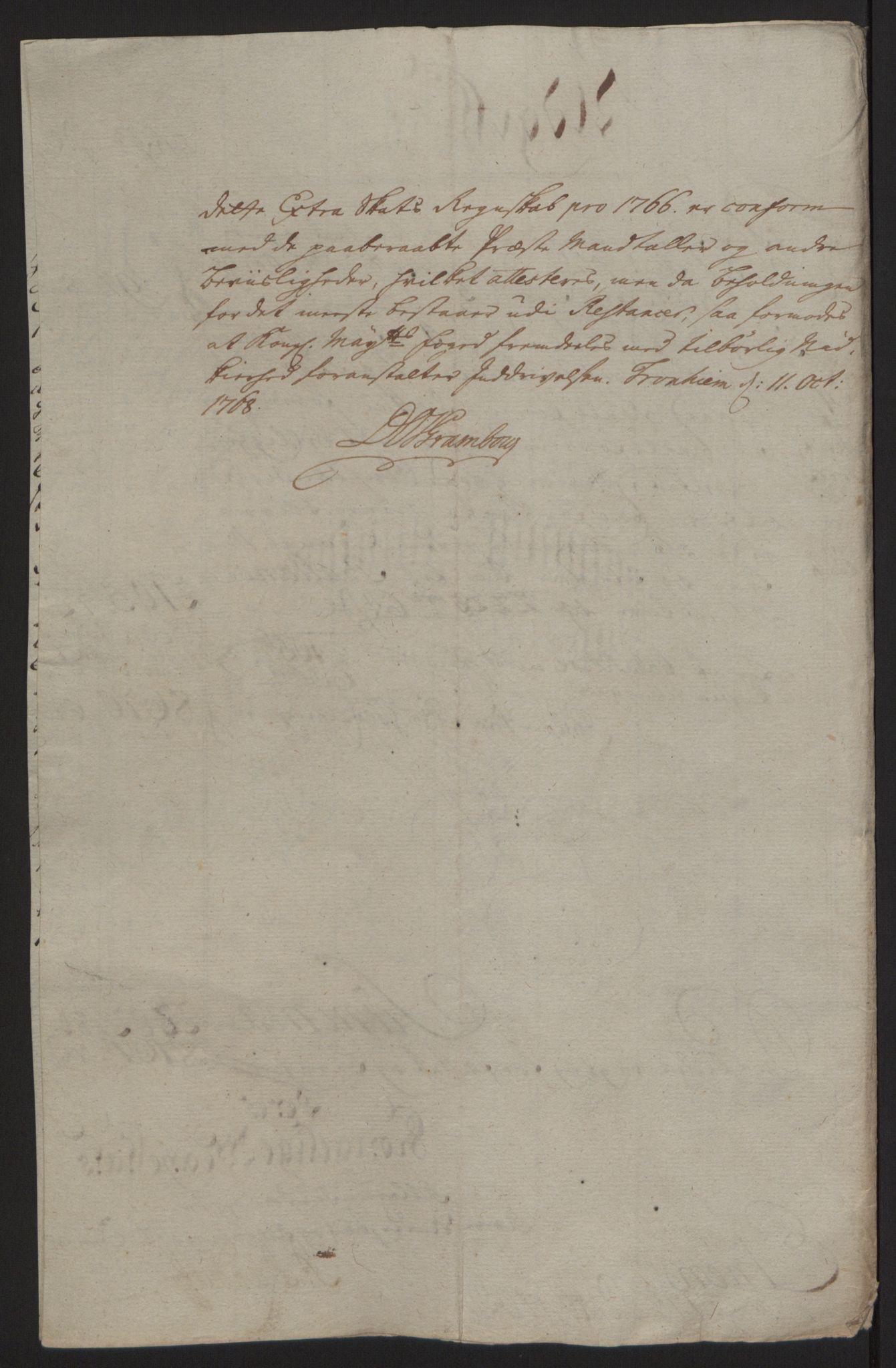 Rentekammeret inntil 1814, Reviderte regnskaper, Fogderegnskap, RA/EA-4092/R63/L4420: Ekstraskatten Inderøy, 1762-1772, s. 193