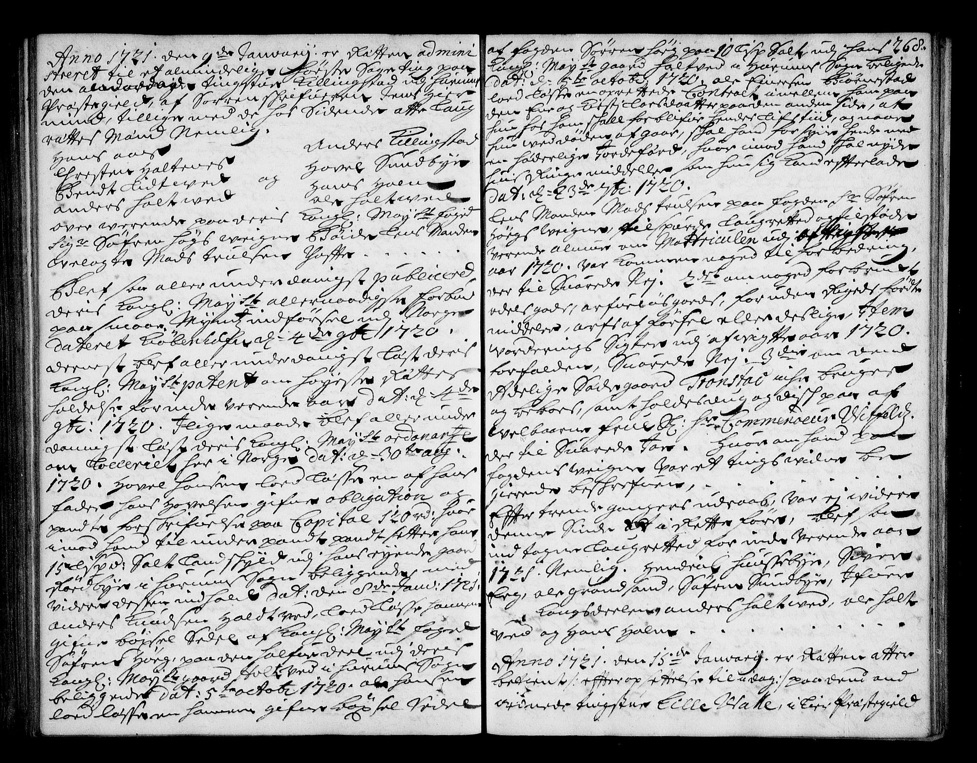 Lier, Røyken og Hurum sorenskriveri, SAKO/A-89/F/Fa/L0044: Tingbok, 1716-1721, s. 268