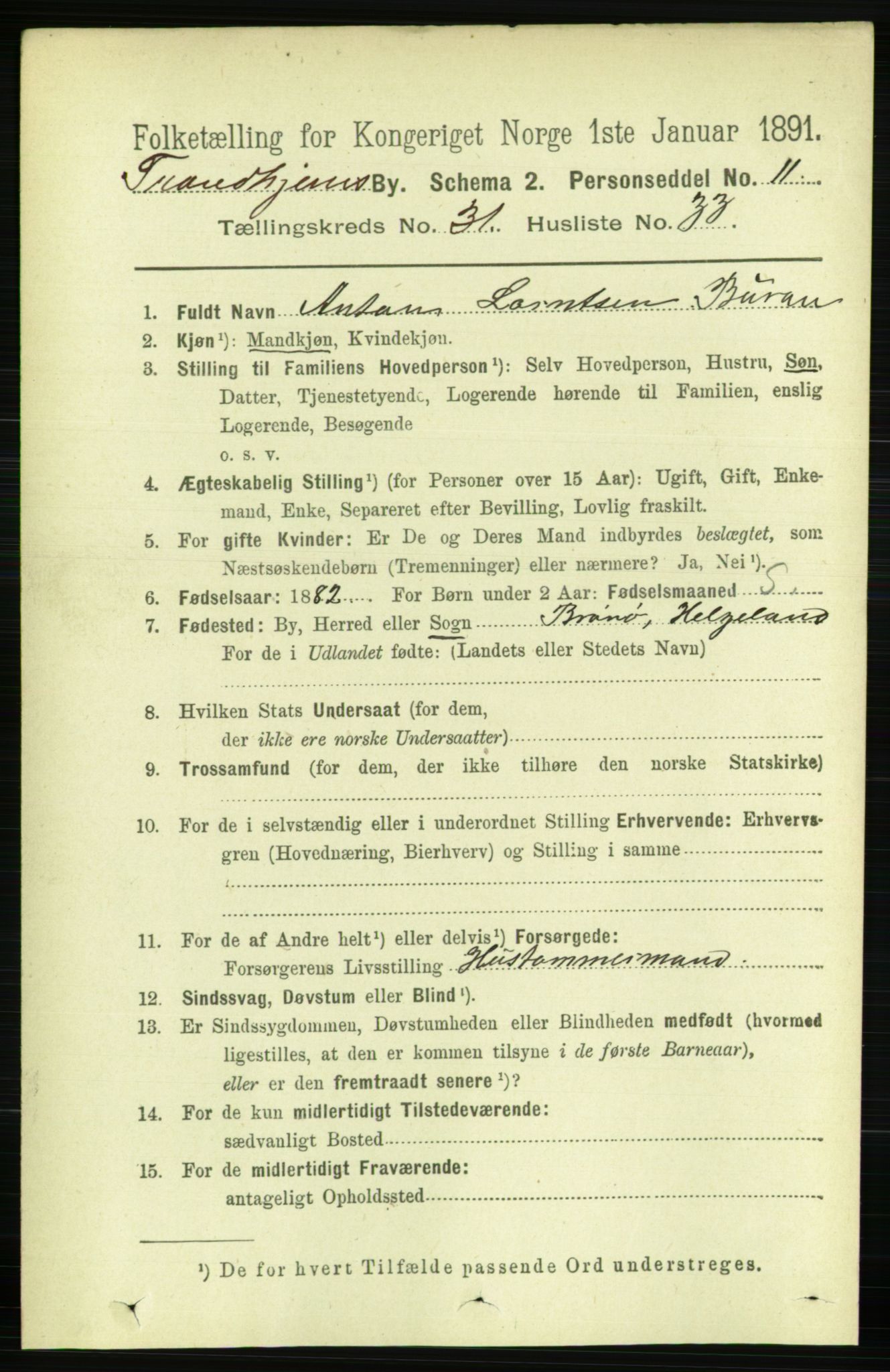 RA, Folketelling 1891 for 1601 Trondheim kjøpstad, 1891, s. 23593