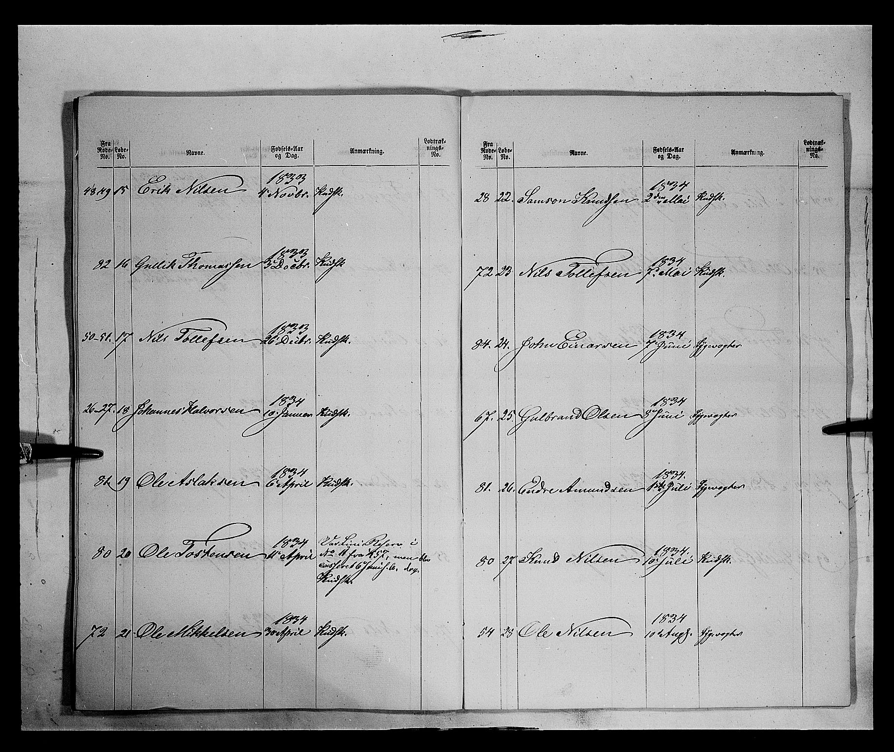 Fylkesmannen i Oppland, AV/SAH-FYO-002/1/K/Kb/L1160: Valderske nasjonale musketérkorps - Slidreske kompani, 1818-1860, s. 3442