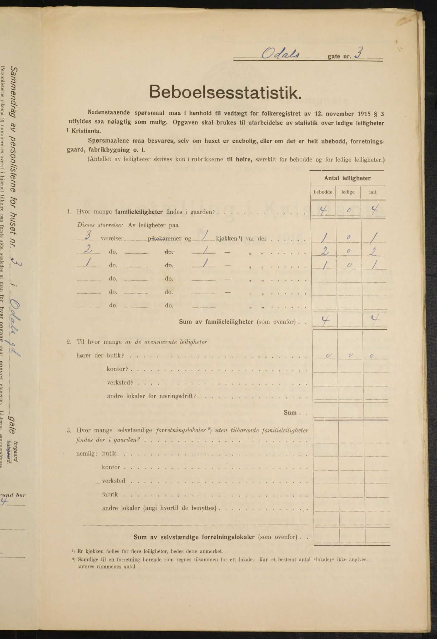 OBA, Kommunal folketelling 1.2.1916 for Kristiania, 1916, s. 76157