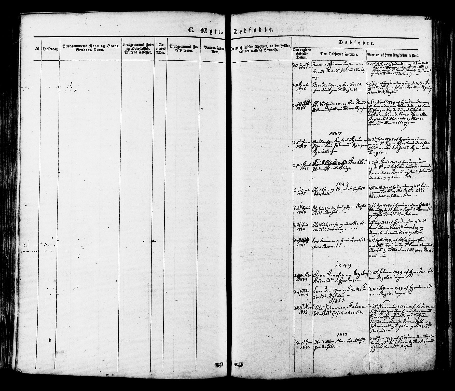 Ministerialprotokoller, klokkerbøker og fødselsregistre - Møre og Romsdal, AV/SAT-A-1454/560/L0719: Ministerialbok nr. 560A03, 1845-1872, s. 232
