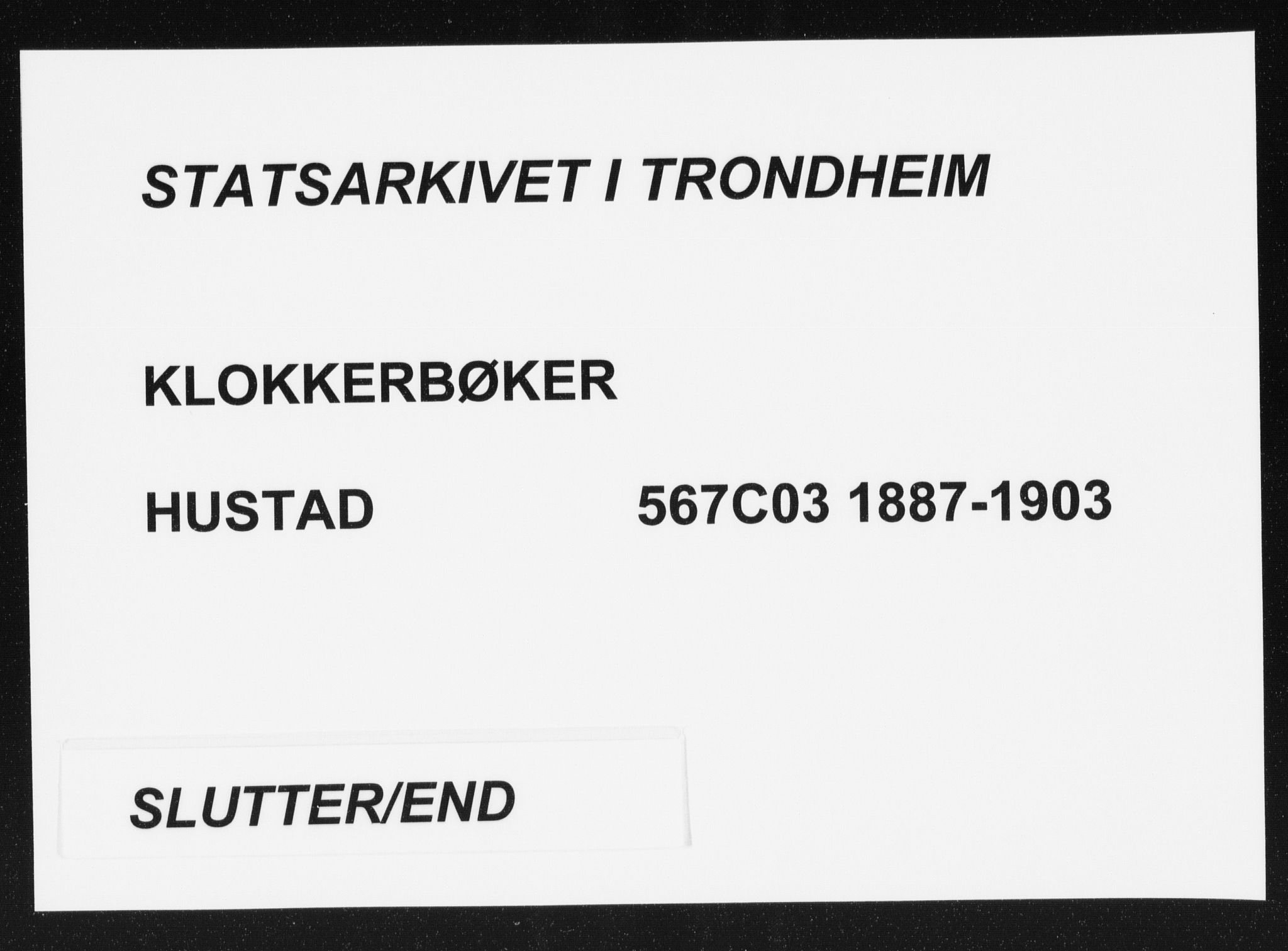 Ministerialprotokoller, klokkerbøker og fødselsregistre - Møre og Romsdal, AV/SAT-A-1454/567/L0783: Klokkerbok nr. 567C03, 1887-1903