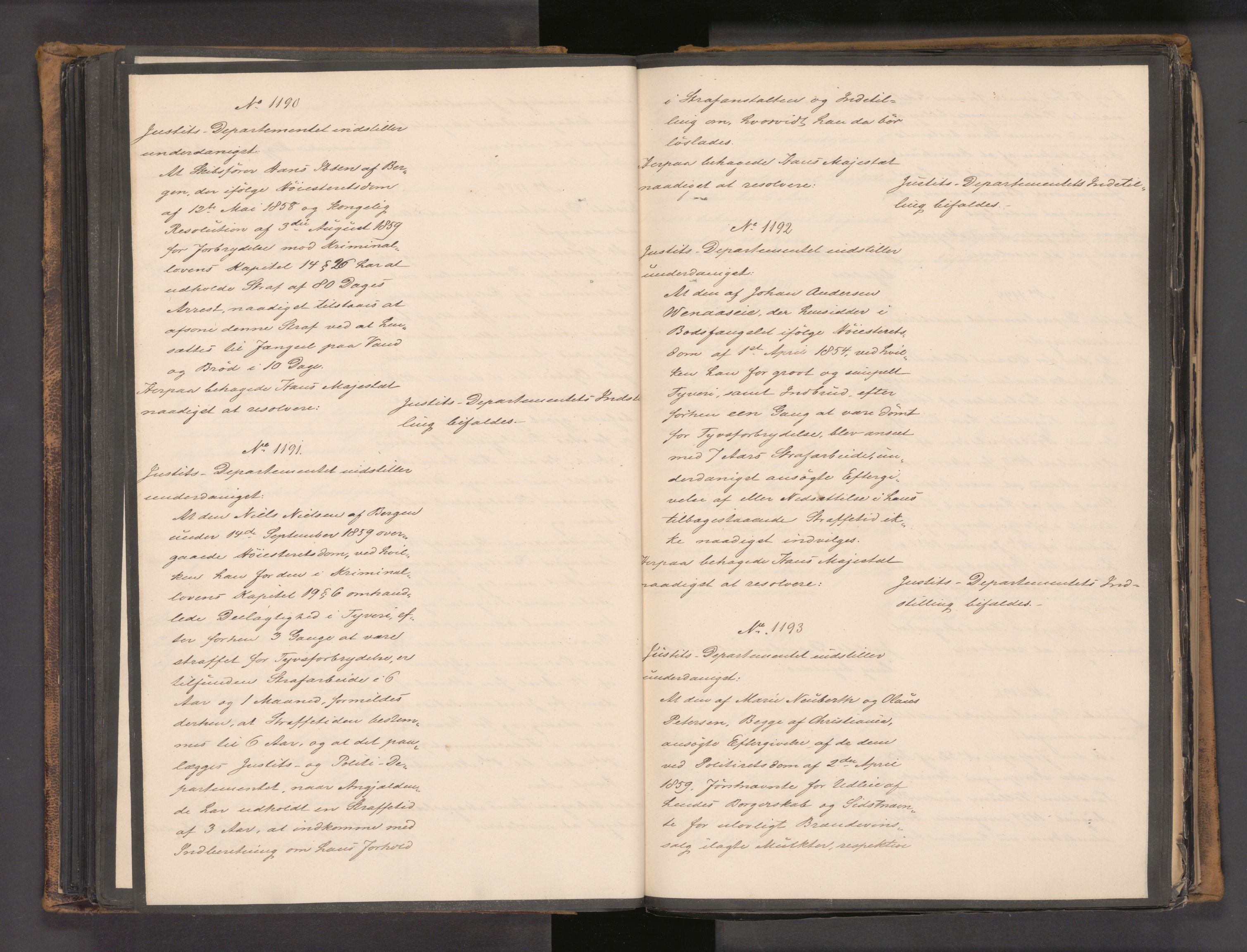 Statsrådssekretariatet, AV/RA-S-1001/A/Ab/L0091: Kgl. res. nr. 1028b-1581, 2. halvår, 1859