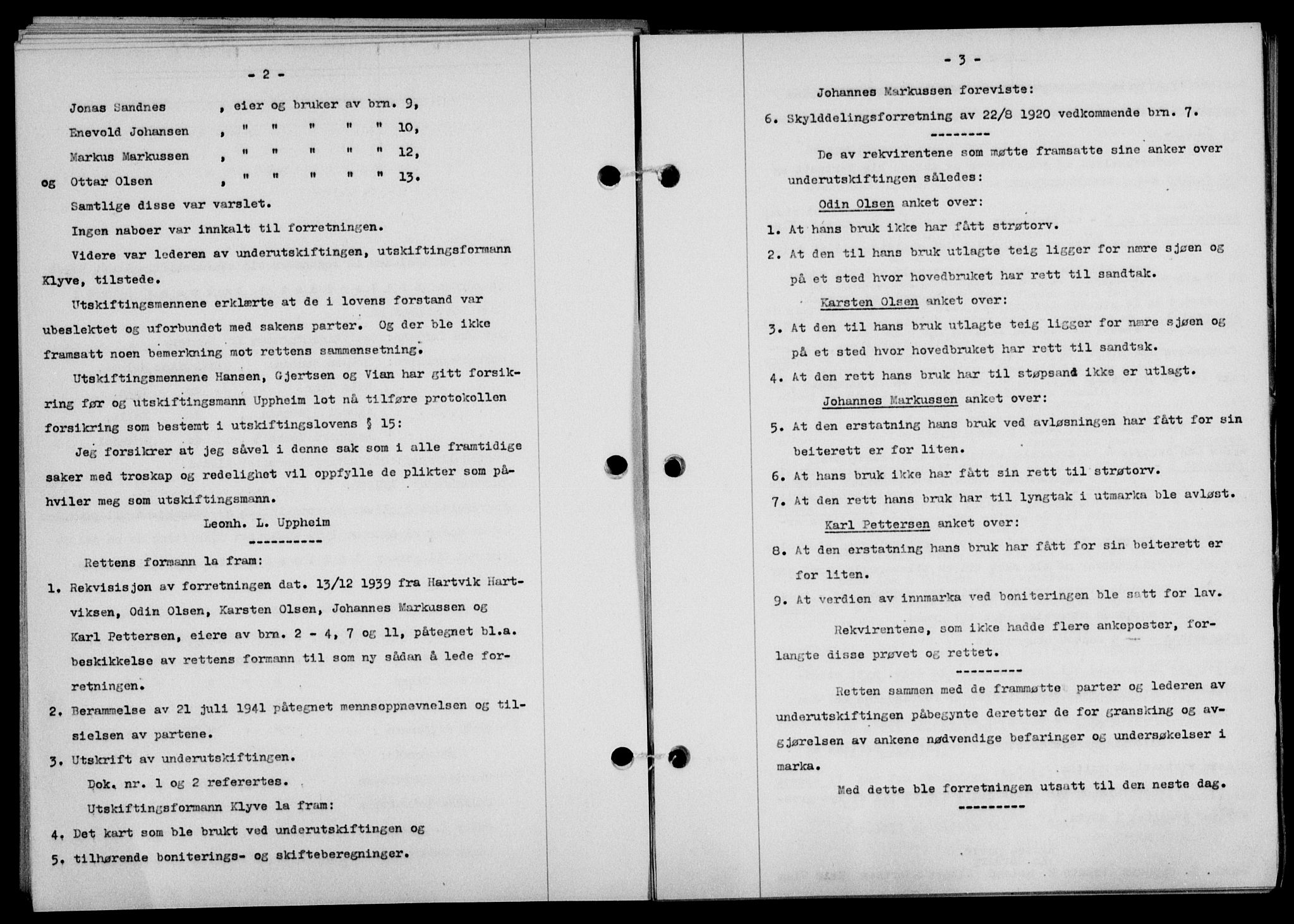 Lofoten sorenskriveri, SAT/A-0017/1/2/2C/L0009a: Pantebok nr. 9a, 1941-1942, Dagboknr: 2264/1941