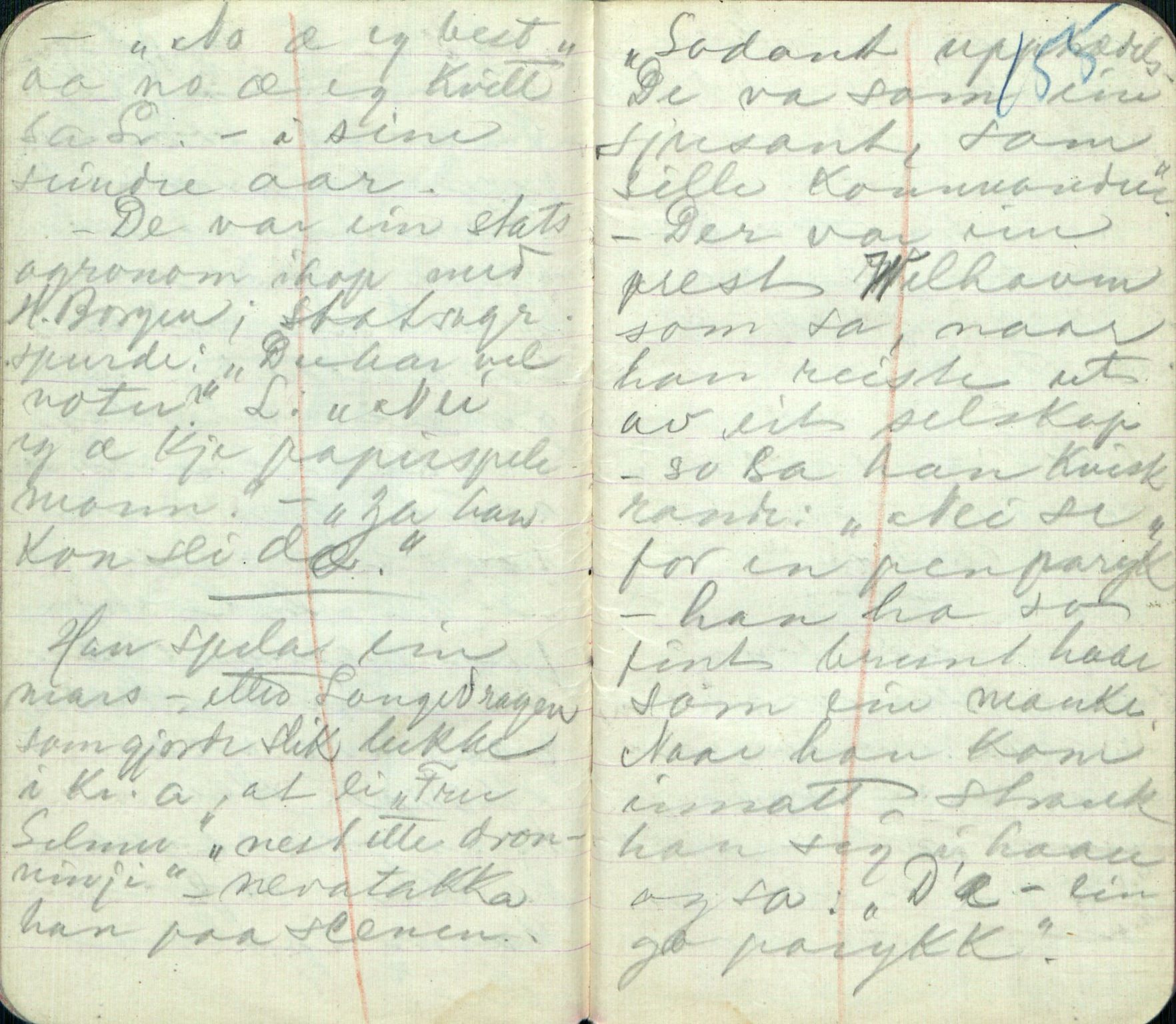 Rikard Berge, TEMU/TGM-A-1003/F/L0005/0007: 160-200 / 166 Skildring av innbu. Dagboksoppteikn. for R. B. 1896-97. Om spesielle ord og uttrykk, 1896-1897, s. 154-155
