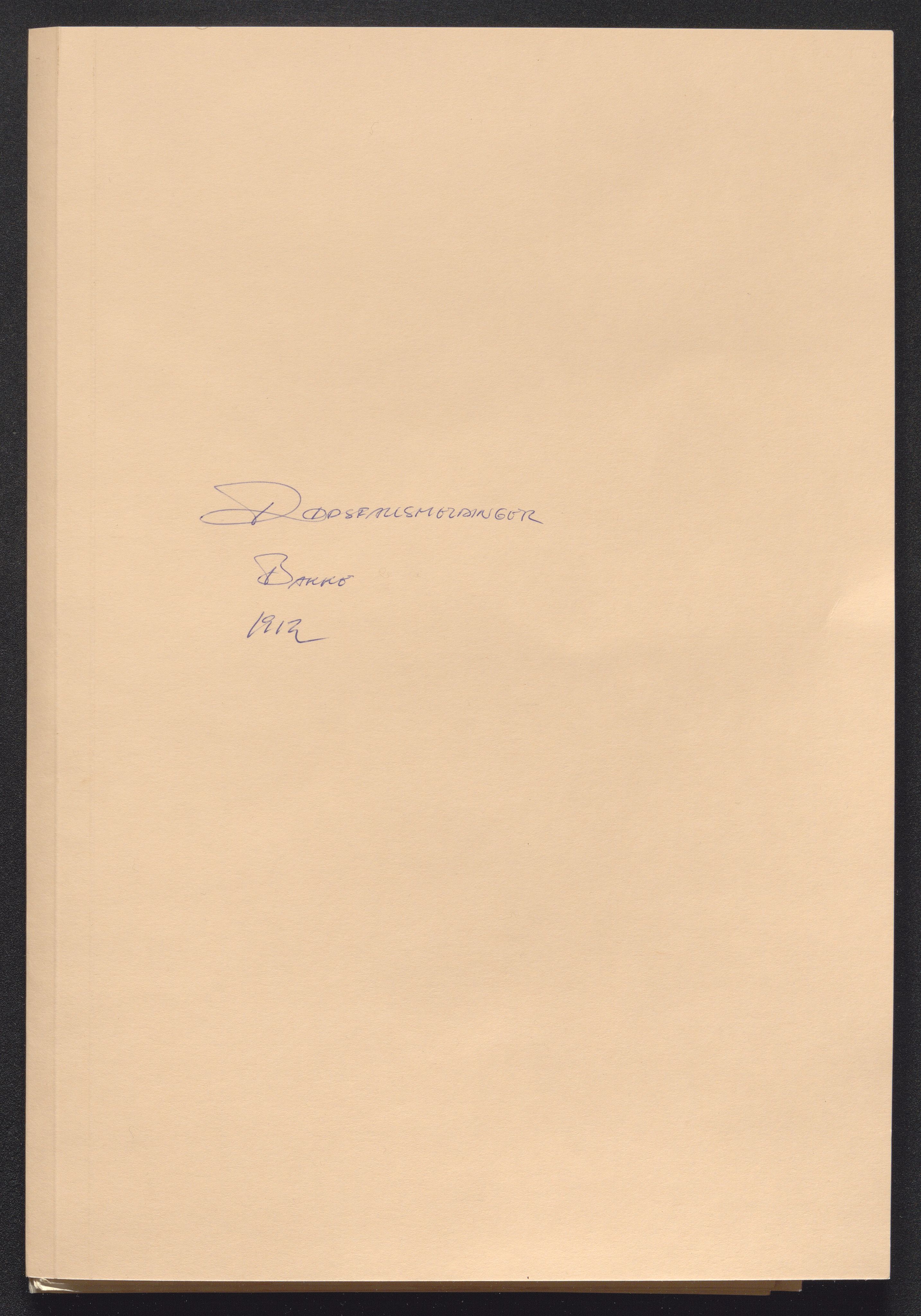 Eiker, Modum og Sigdal sorenskriveri, SAKO/A-123/H/Ha/Hab/L0035: Dødsfallsmeldinger, 1912, s. 1