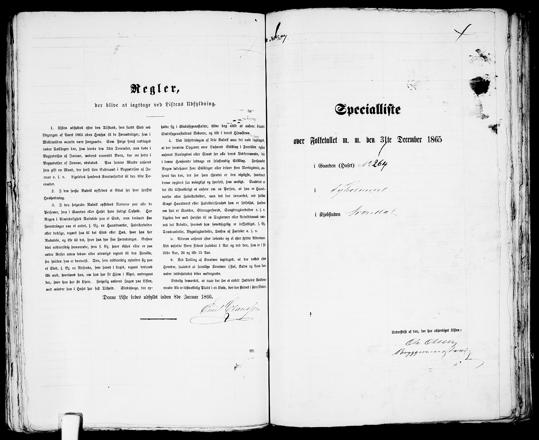 RA, Folketelling 1865 for 0903P Arendal prestegjeld, 1865, s. 622