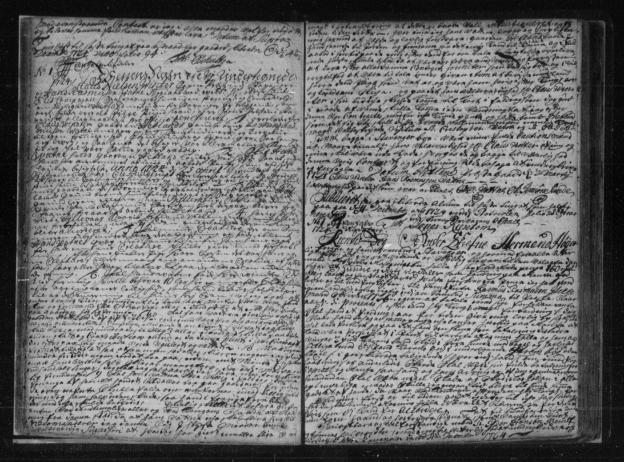 Jæren og Dalane sorenskriveri, SAST/A-100306/4/41/41B/L0001: Pantebok nr. 1, 1724-1740, s. 12