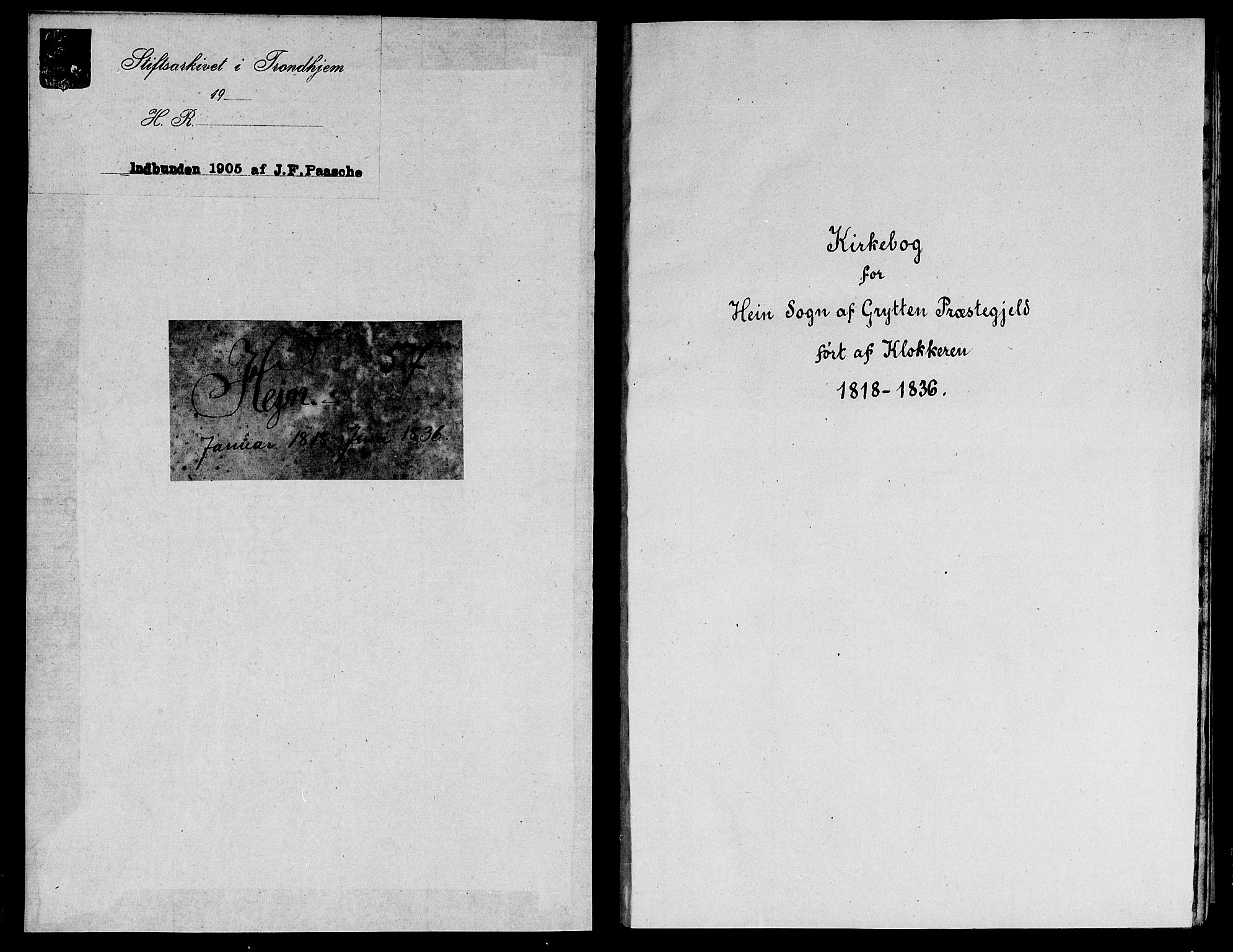 Ministerialprotokoller, klokkerbøker og fødselsregistre - Møre og Romsdal, AV/SAT-A-1454/545/L0587: Klokkerbok nr. 545C01, 1818-1836