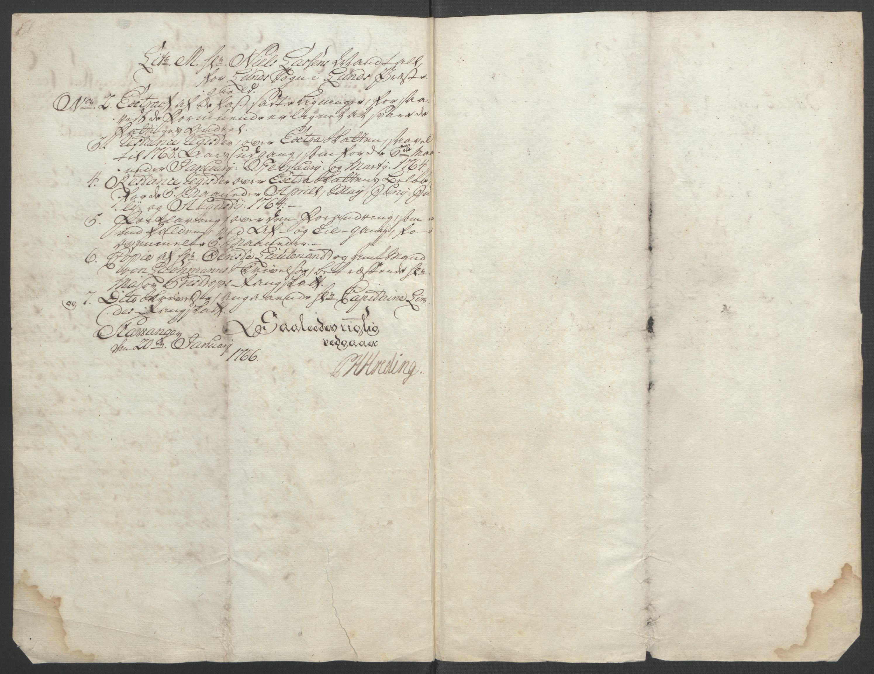 Rentekammeret inntil 1814, Reviderte regnskaper, Fogderegnskap, RA/EA-4092/R46/L2835: Ekstraskatten Jæren og Dalane, 1762-1764, s. 151