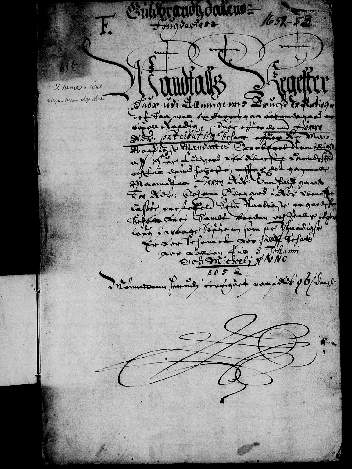 Rentekammeret inntil 1814, Reviderte regnskaper, Lensregnskaper, RA/EA-5023/R/Rb/Rba/L0211: Akershus len, 1652