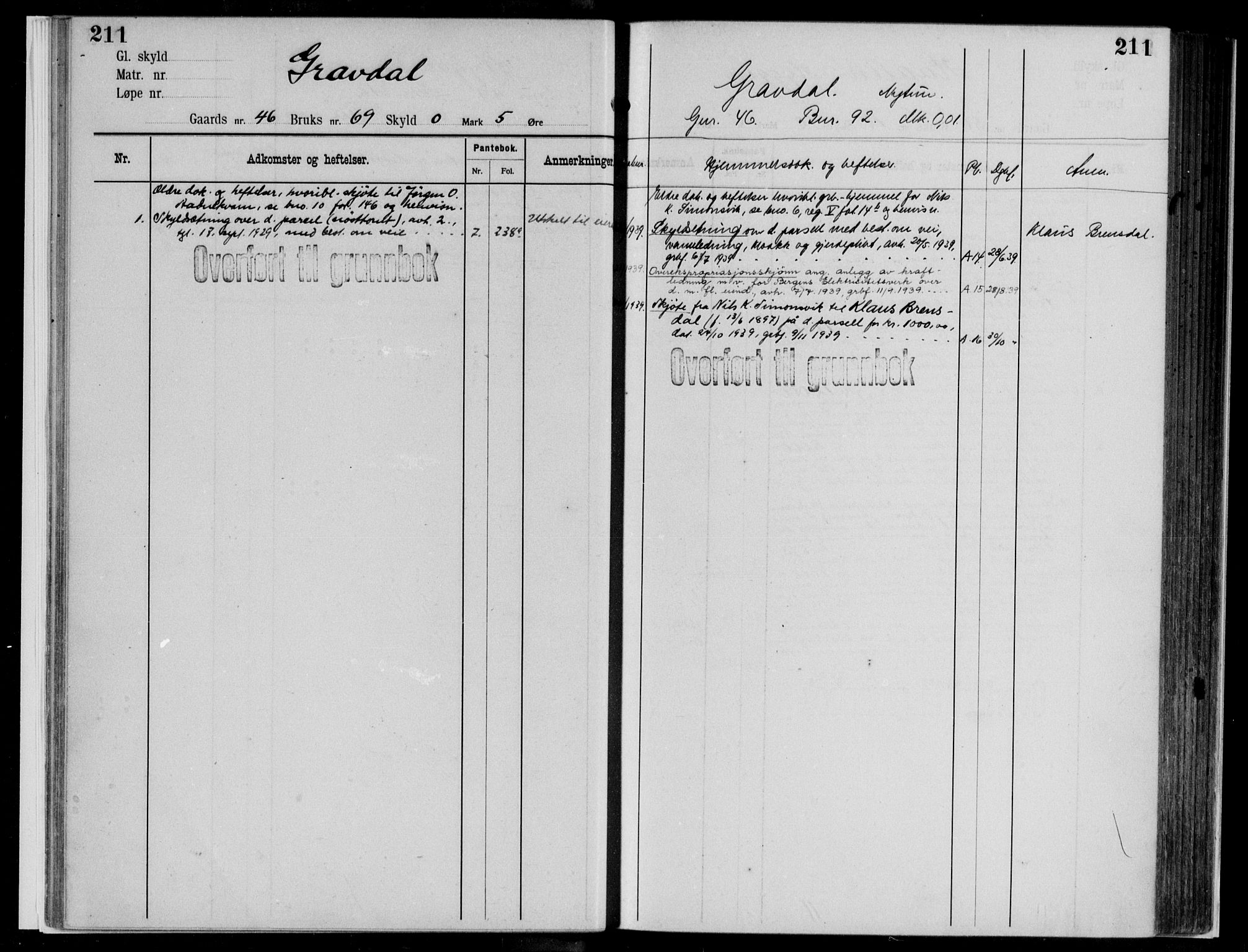 Midhordland sorenskriveri, AV/SAB-A-3001/1/G/Ga/Gab/L0112: Panteregister nr. II.A.b.112, s. 211