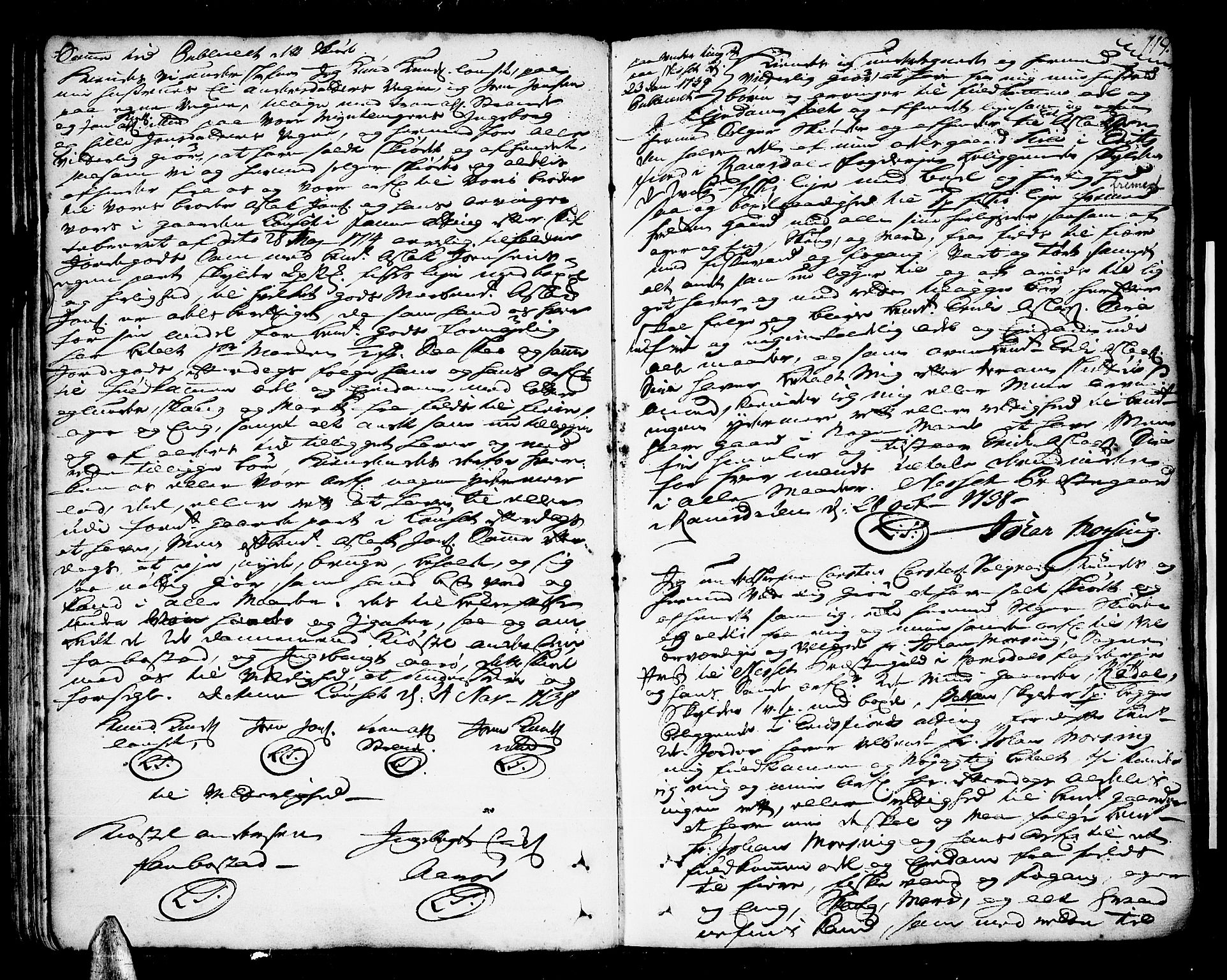 Romsdal sorenskriveri, SAT/A-4149/1/2/2C/L0002: Pantebok nr. 2, 1731-1745, s. 119
