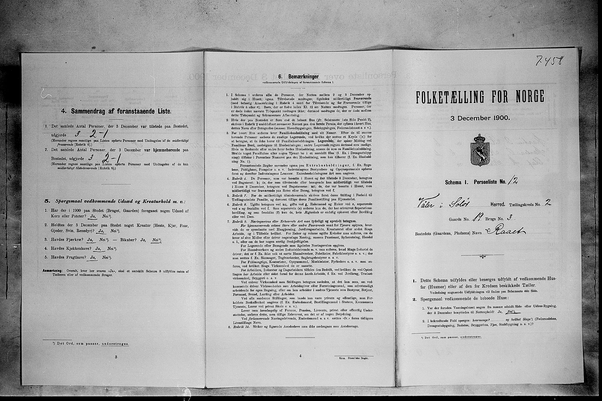 SAH, Folketelling 1900 for 0426 Våler herred, 1900, s. 253