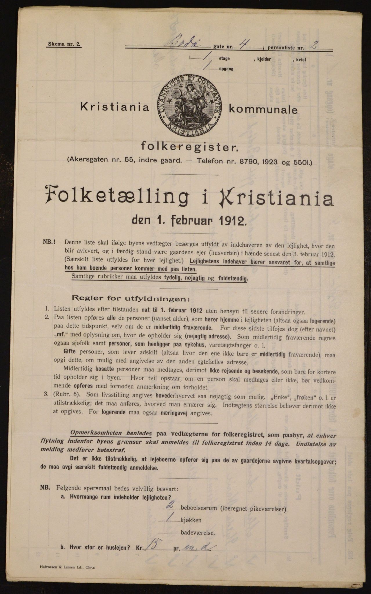 OBA, Kommunal folketelling 1.2.1912 for Kristiania, 1912, s. 6584