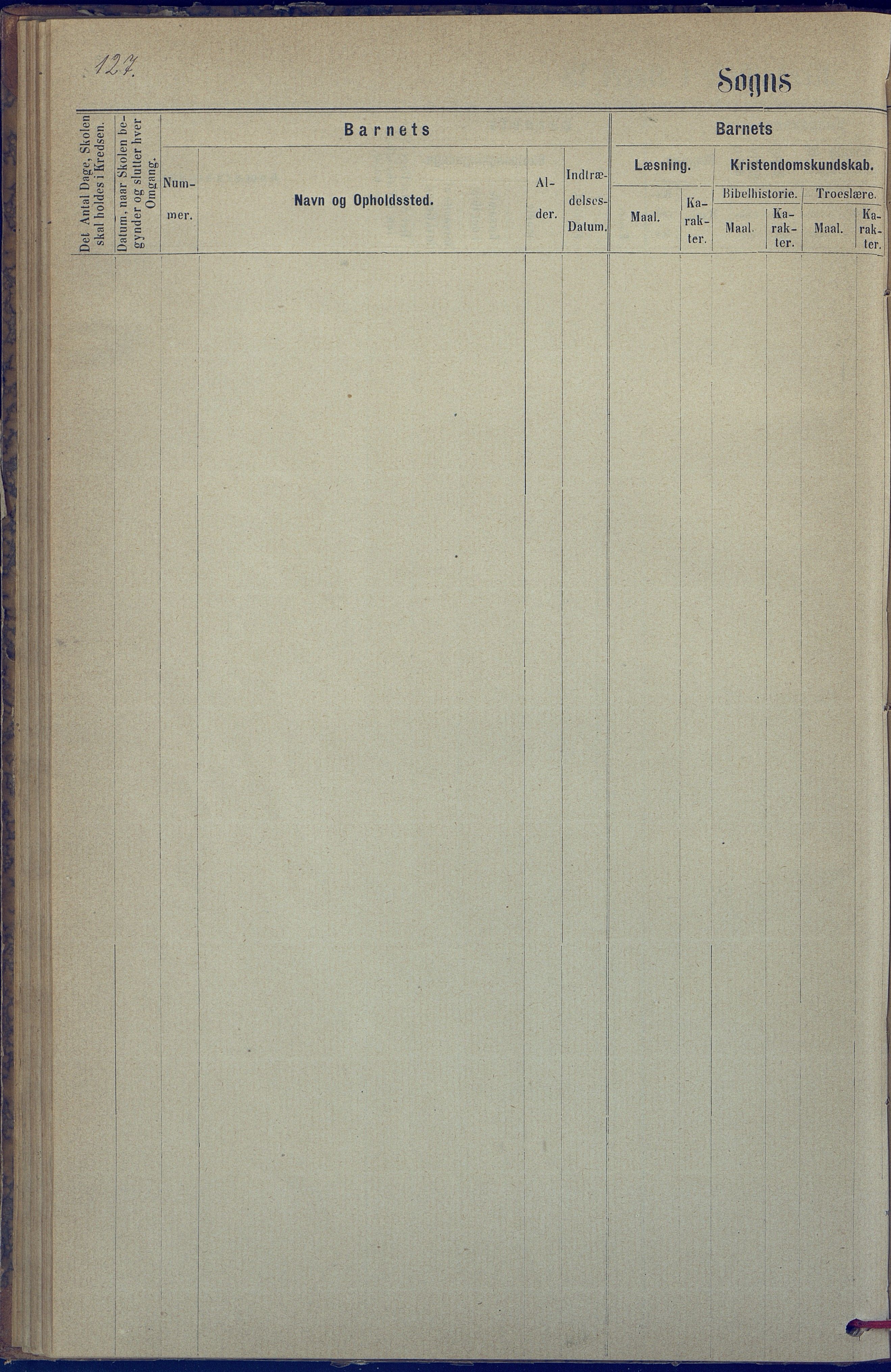 Hisøy kommune frem til 1991, AAKS/KA0922-PK/31/L0005: Skoleprotokoll, 1877-1892, s. 127