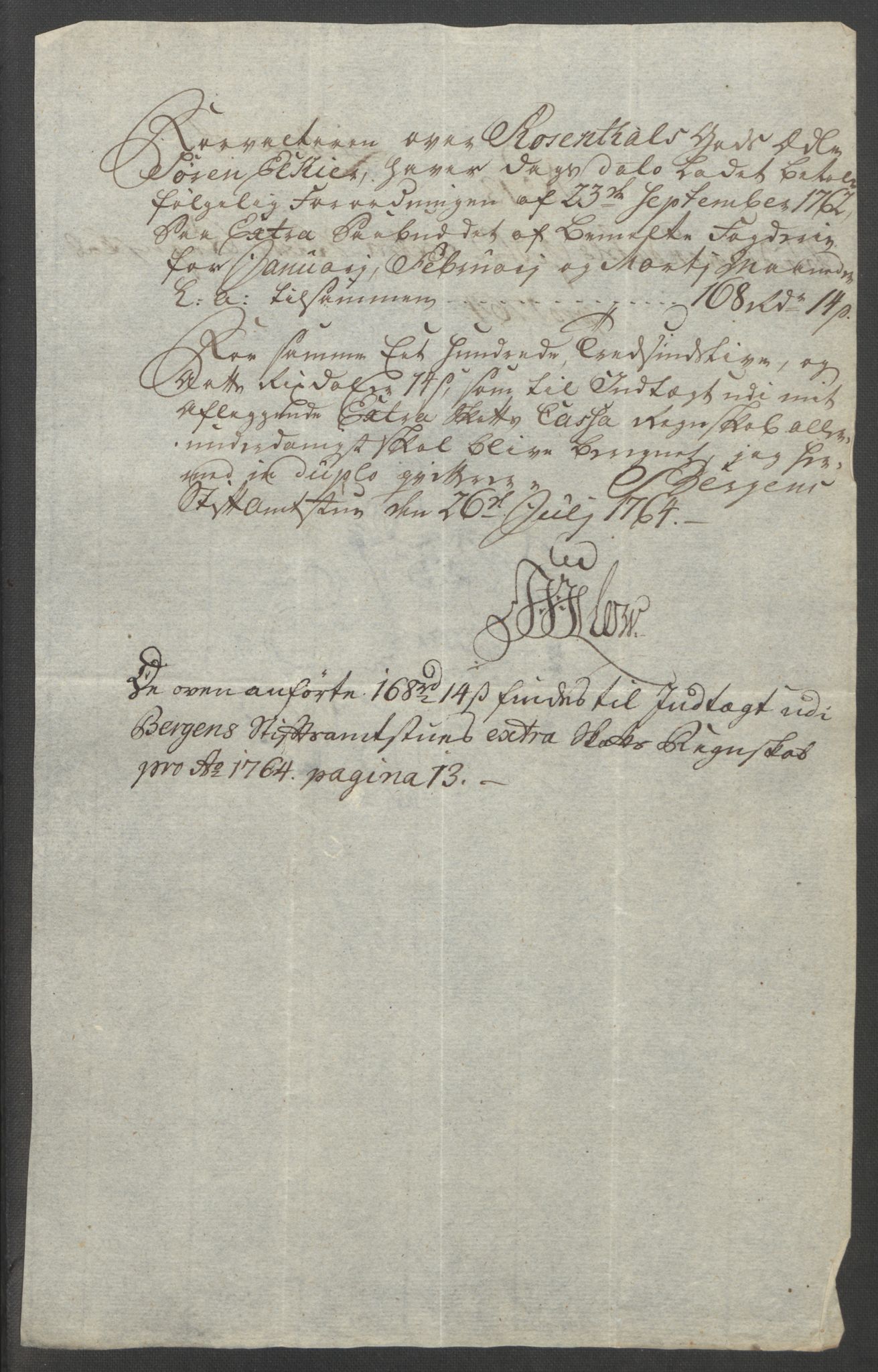 Rentekammeret inntil 1814, Reviderte regnskaper, Fogderegnskap, RA/EA-4092/R49/L3157: Ekstraskatten Rosendal Baroni, 1762-1772, s. 105