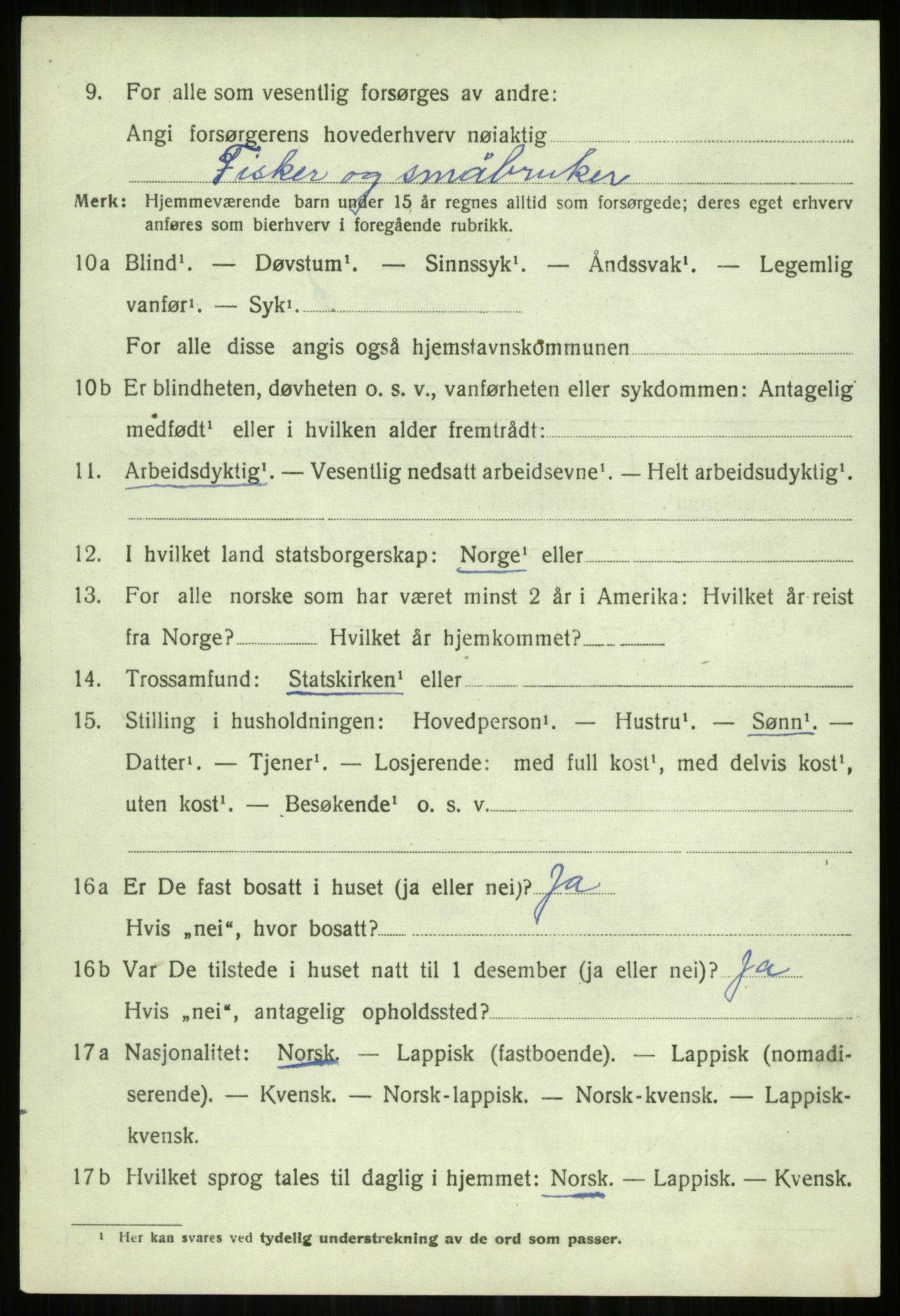 SATØ, Folketelling 1920 for 1936 Karlsøy herred, 1920, s. 789