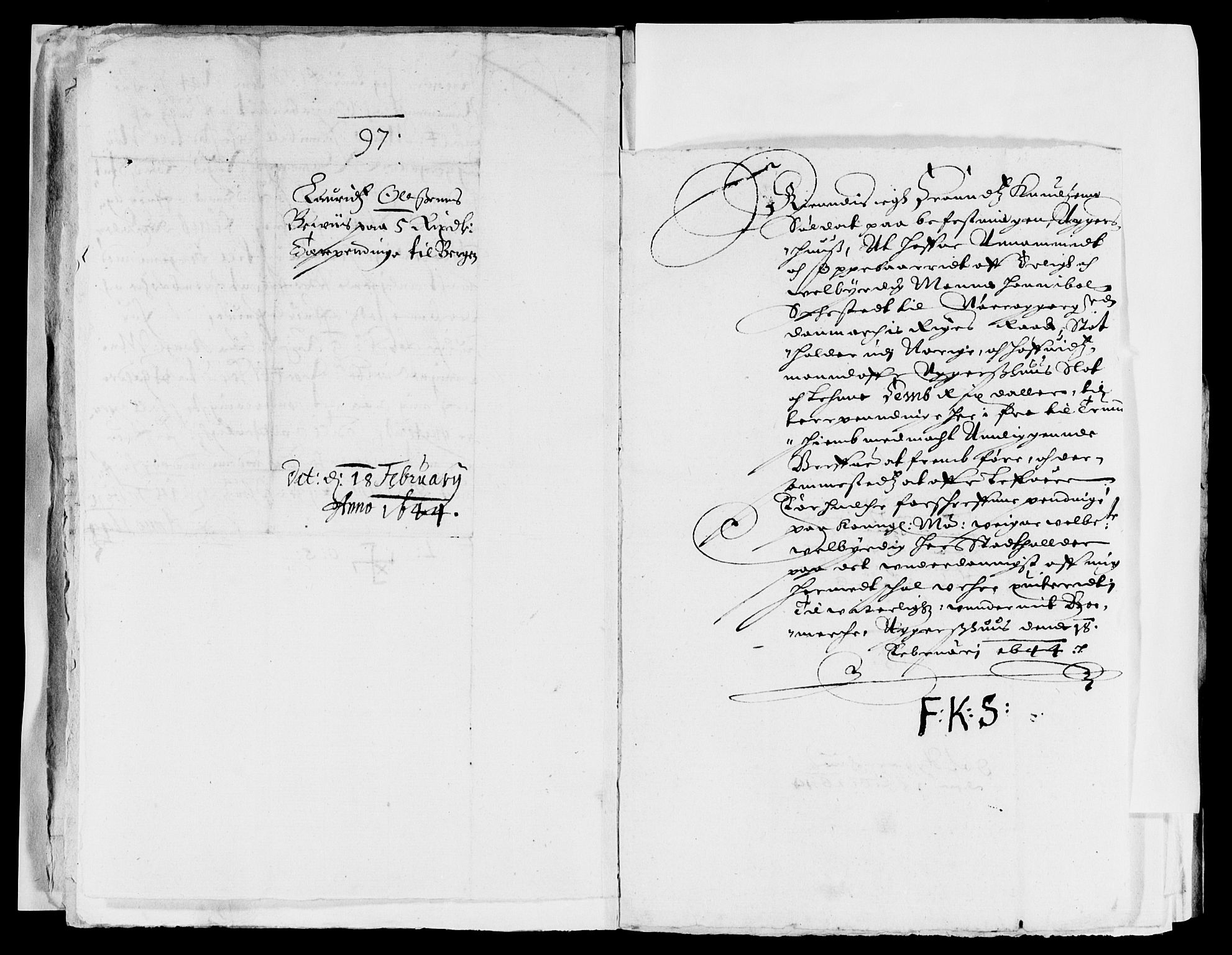Rentekammeret inntil 1814, Reviderte regnskaper, Lensregnskaper, AV/RA-EA-5023/R/Rb/Rba/L0171: Akershus len, 1643-1644