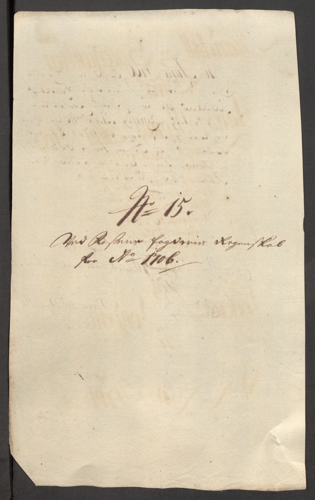 Rentekammeret inntil 1814, Reviderte regnskaper, Fogderegnskap, RA/EA-4092/R57/L3857: Fogderegnskap Fosen, 1706-1707, s. 137