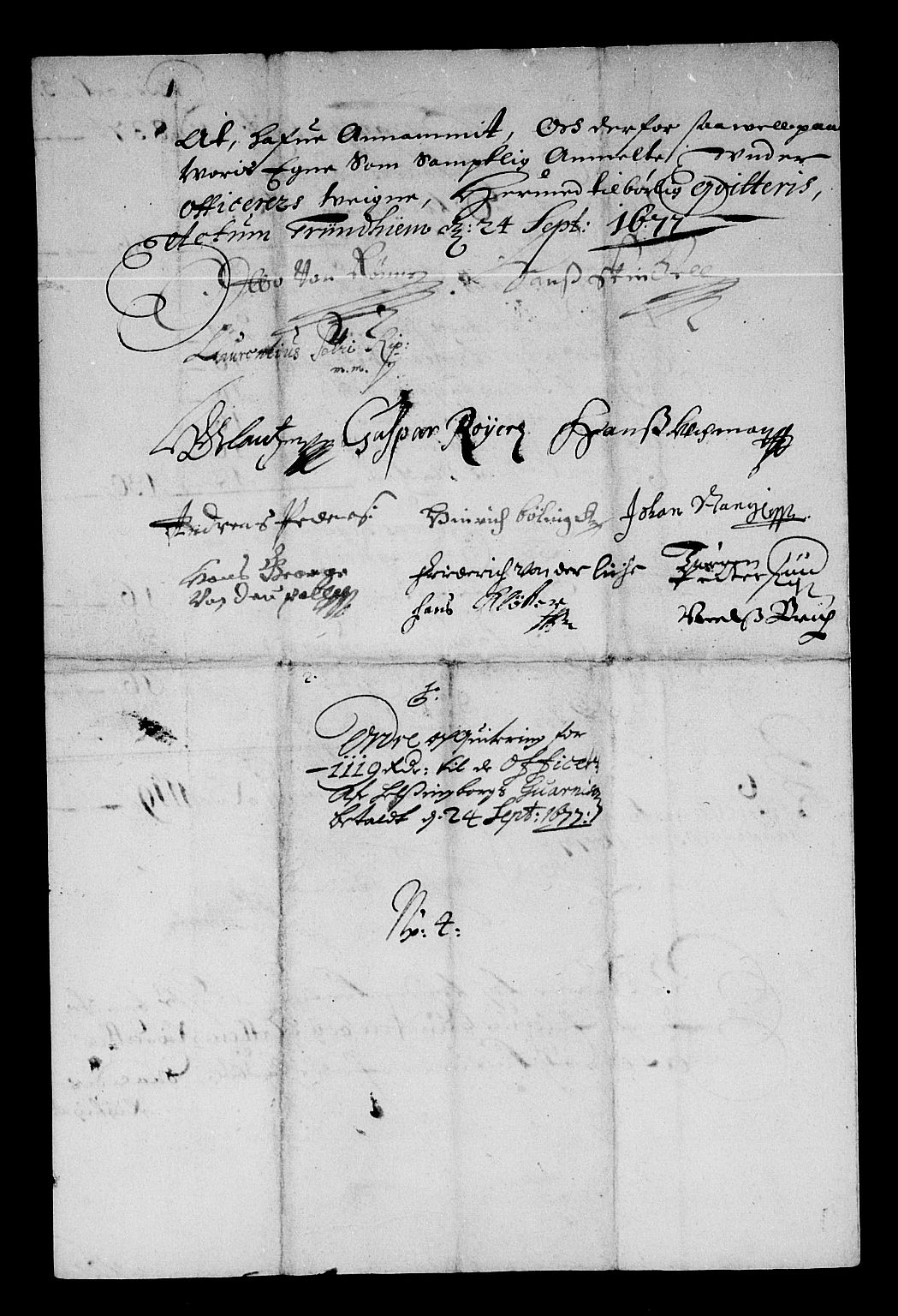 Rentekammeret inntil 1814, Reviderte regnskaper, Stiftamtstueregnskaper, Trondheim stiftamt og Nordland amt, RA/EA-6044/R/Re/L0049: Trondheim stiftamt og Nordland amt, 1677