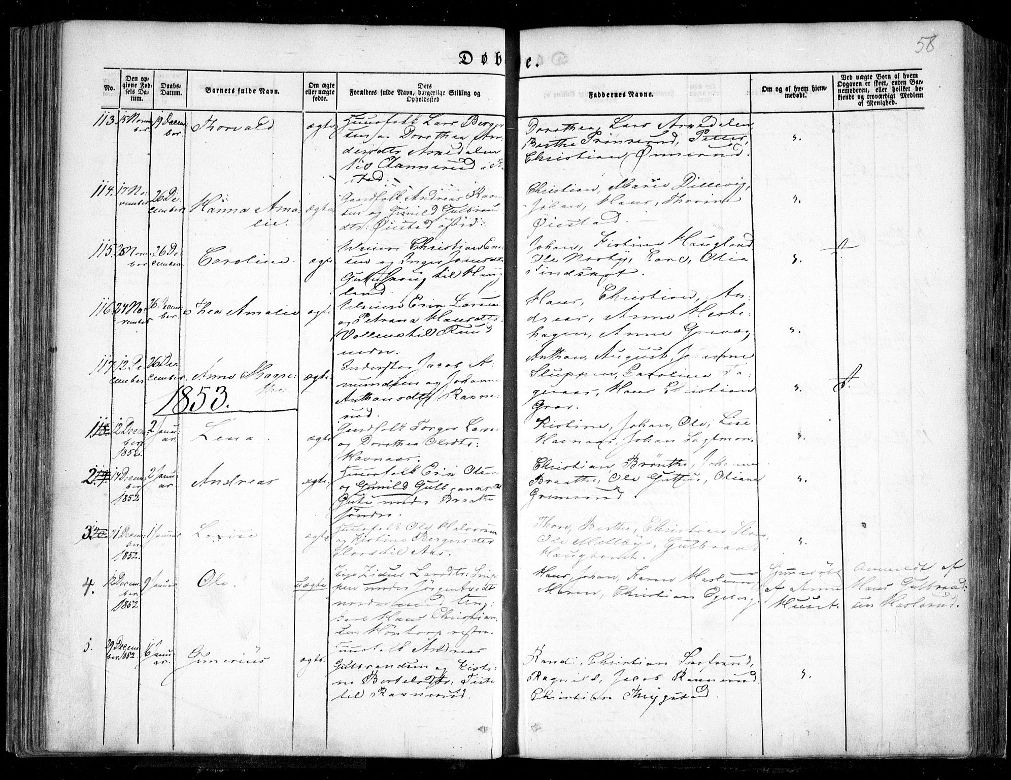Trøgstad prestekontor Kirkebøker, AV/SAO-A-10925/F/Fa/L0007: Ministerialbok nr. I 7, 1845-1854, s. 58