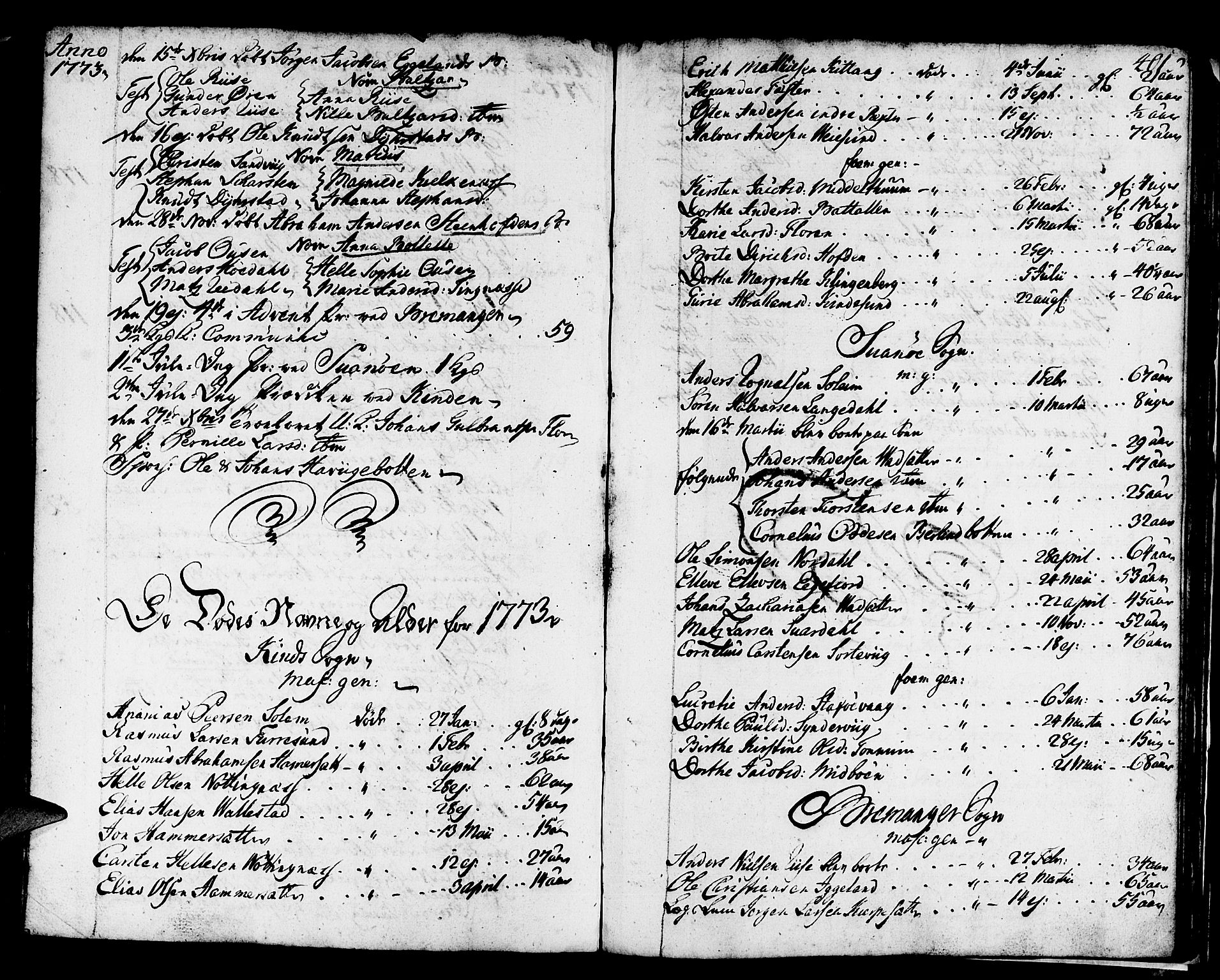 Kinn sokneprestembete, AV/SAB-A-80801/H/Haa/Haaa/L0002: Ministerialbok nr. A 2, 1729-1785, s. 401