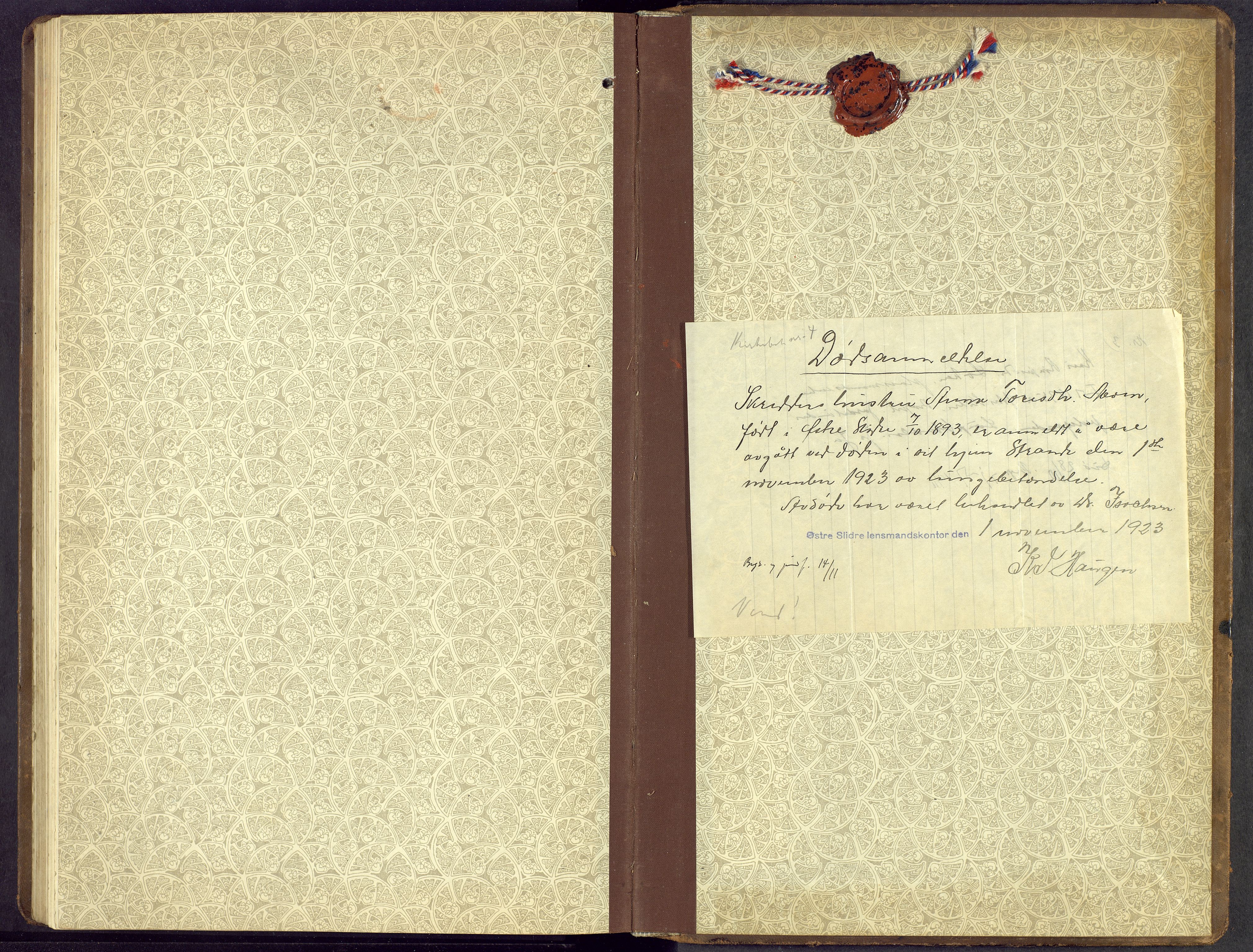 Øystre Slidre prestekontor, AV/SAH-PREST-138/H/Ha/Hab/L0009: Klokkerbok nr. 9, 1917-1952