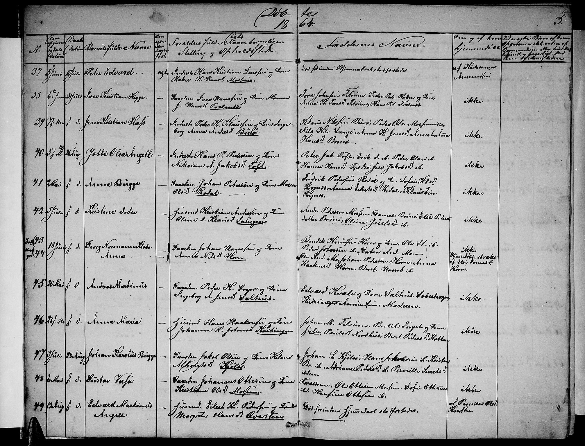 Ministerialprotokoller, klokkerbøker og fødselsregistre - Nordland, AV/SAT-A-1459/813/L0212: Klokkerbok nr. 813C04, 1864-1886, s. 5