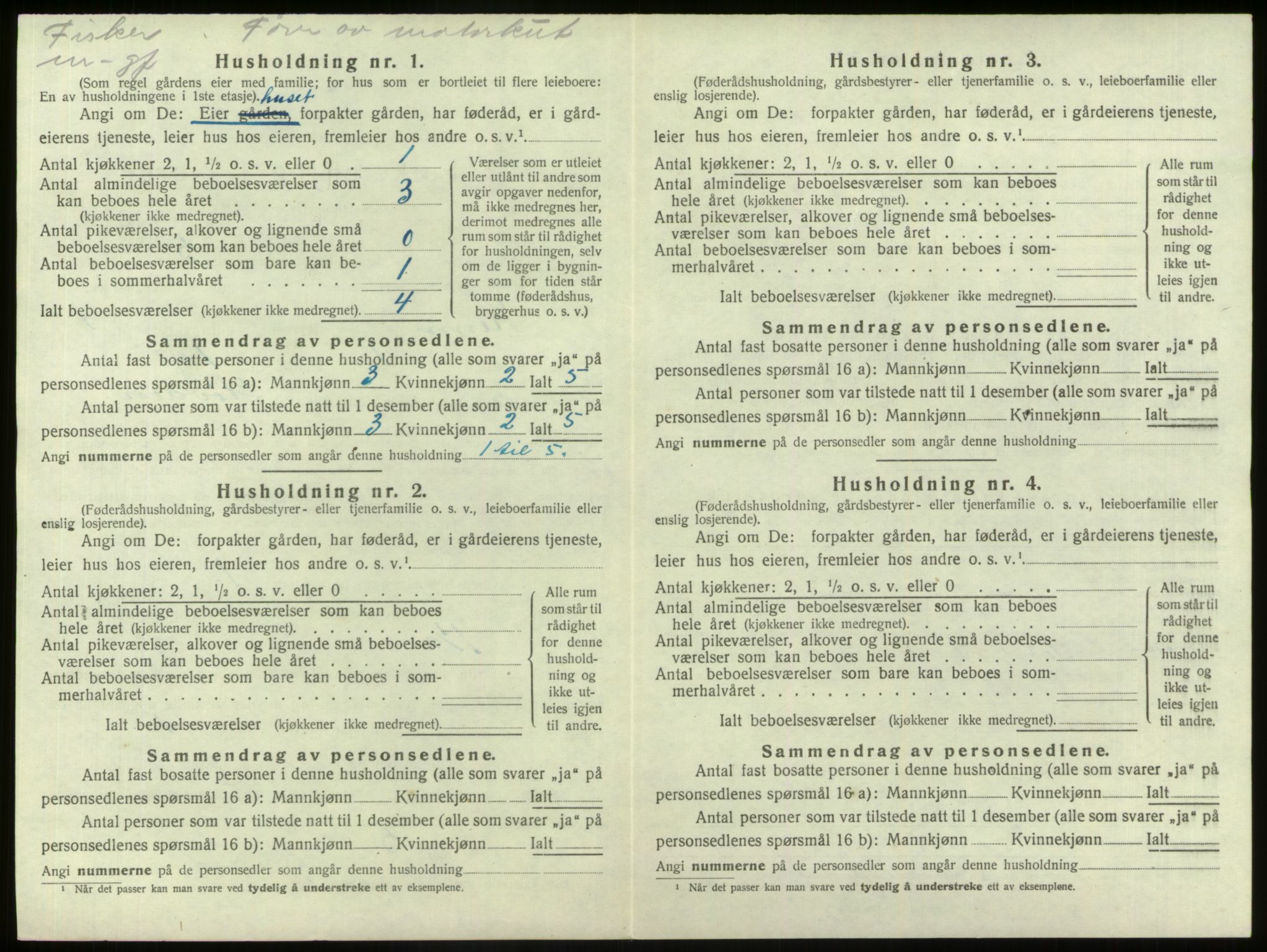 SAB, Folketelling 1920 for 1437 Kinn herred, 1920, s. 123