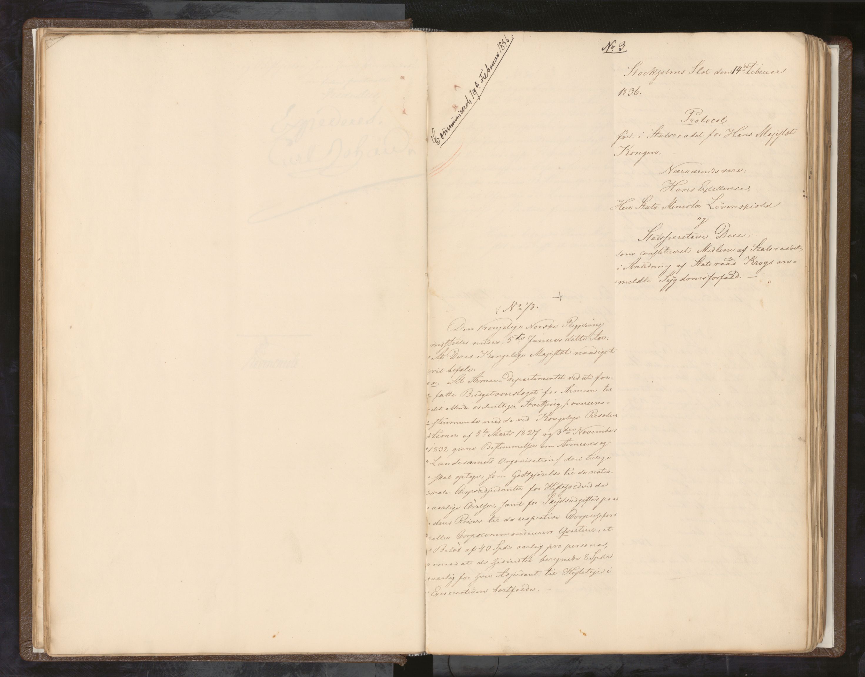 Statsrådssekretariatet, AV/RA-S-1001/A/Ab/L0042: Kgl. res. nr. 1-631, 1. halvår, 1836