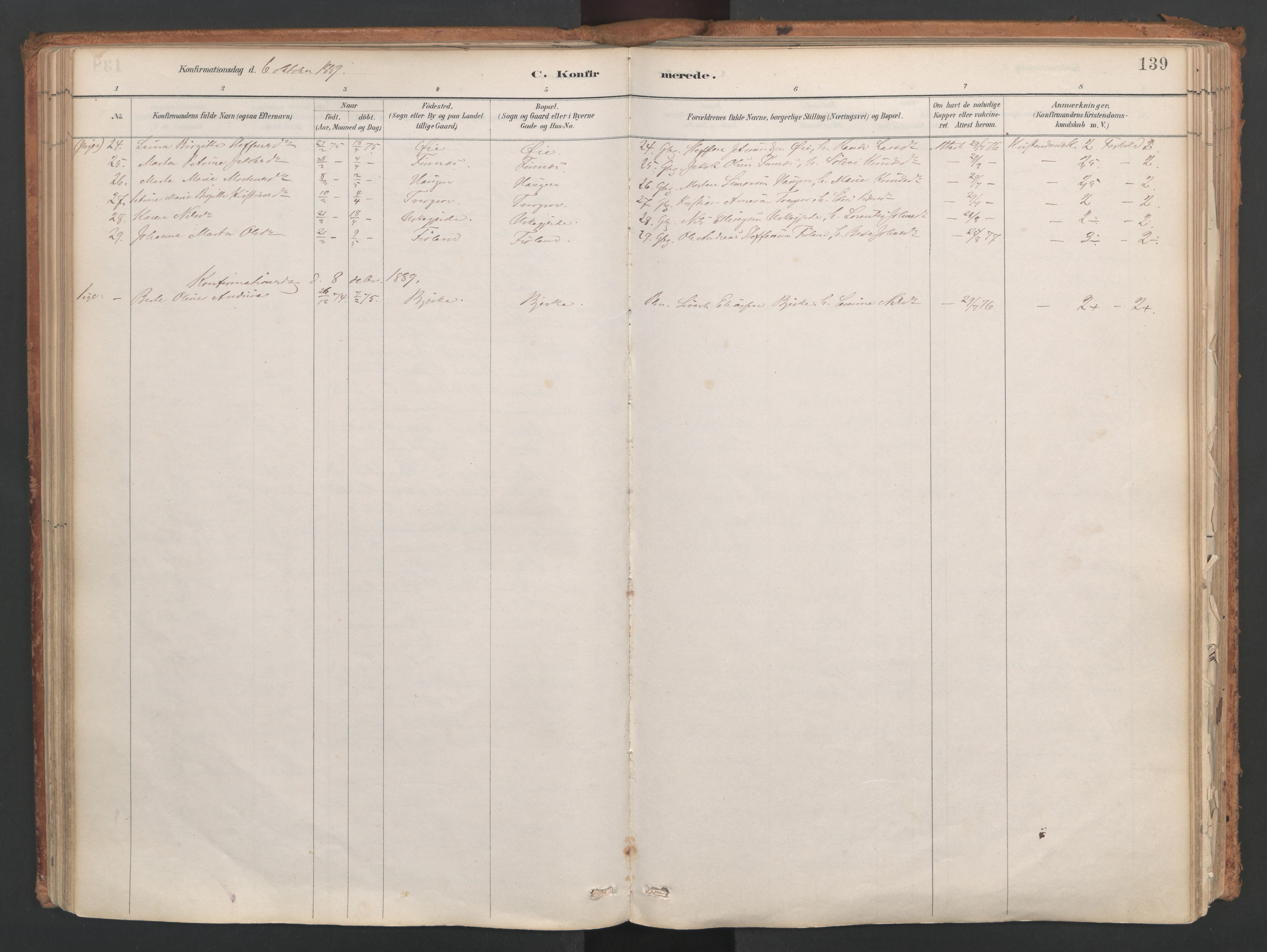 Ministerialprotokoller, klokkerbøker og fødselsregistre - Møre og Romsdal, AV/SAT-A-1454/515/L0211: Ministerialbok nr. 515A07, 1886-1910, s. 139