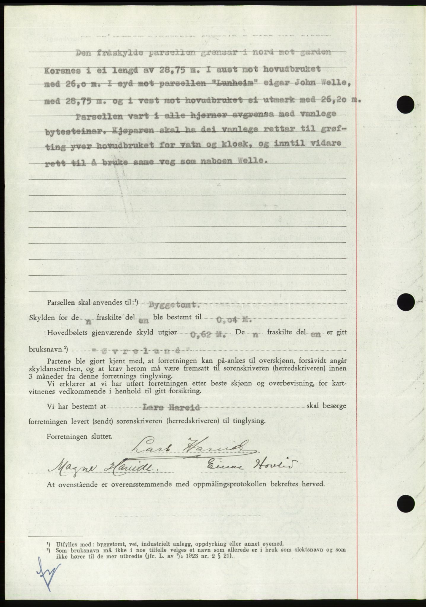 Søre Sunnmøre sorenskriveri, AV/SAT-A-4122/1/2/2C/L0081: Pantebok nr. 7A, 1947-1948, Dagboknr: 1584/1947