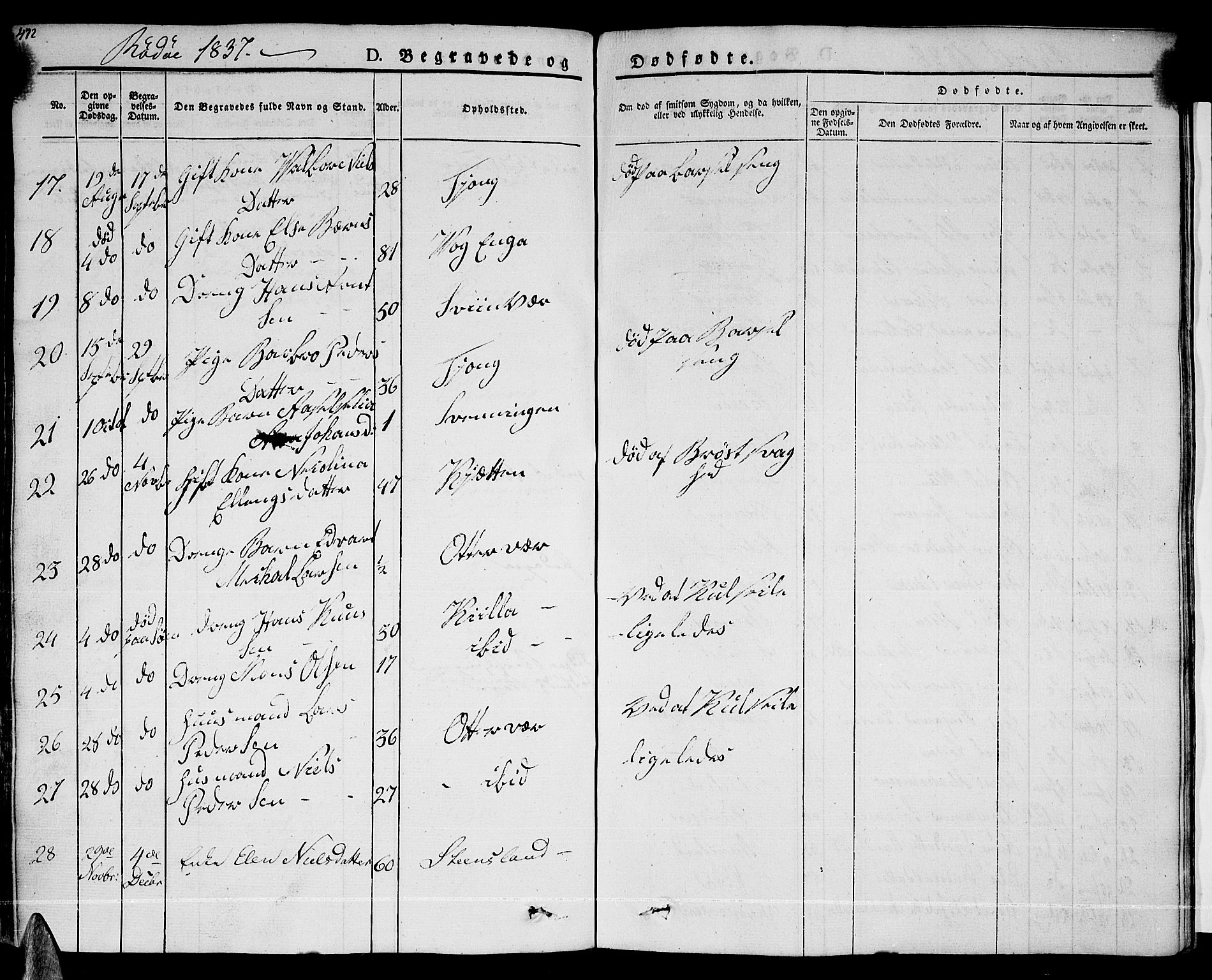 Ministerialprotokoller, klokkerbøker og fødselsregistre - Nordland, AV/SAT-A-1459/841/L0600: Ministerialbok nr. 841A07 /1, 1825-1844, s. 472