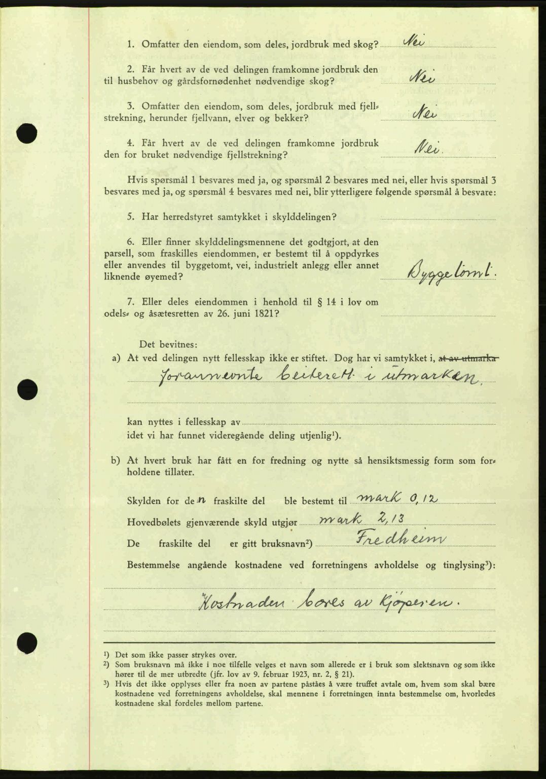 Hitra sorenskriveri, AV/SAT-A-0018/2/2C/2Ca: Pantebok nr. A2, 1943-1945, Dagboknr: 520/1943