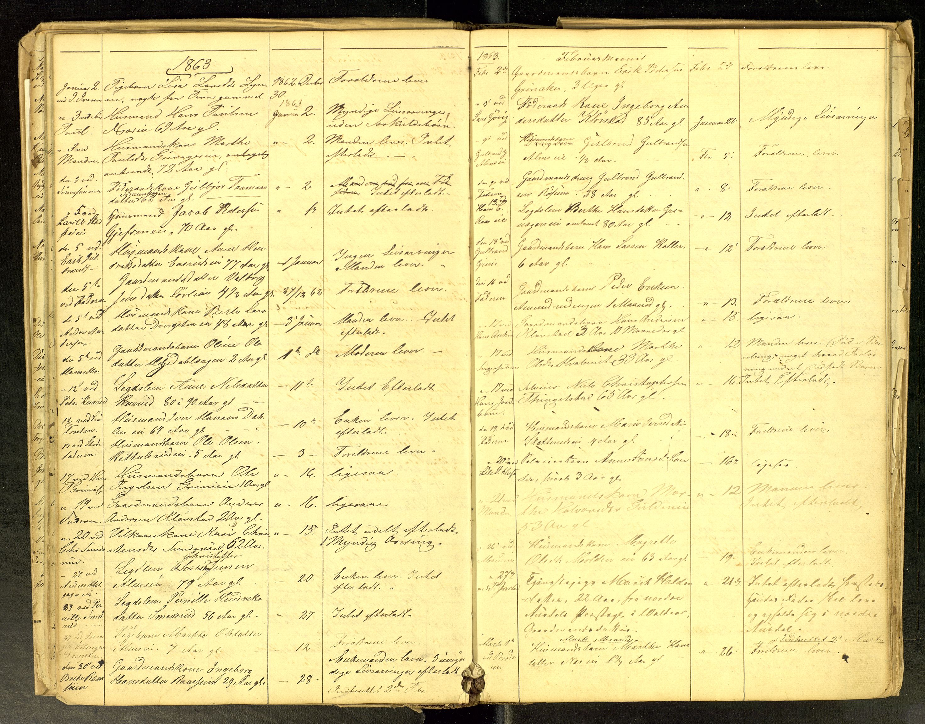 Gran lensmannskontor, AV/SAH-LOG-010/H/Ha/L0001: Dødsfallsprotokoll, 1856-1883