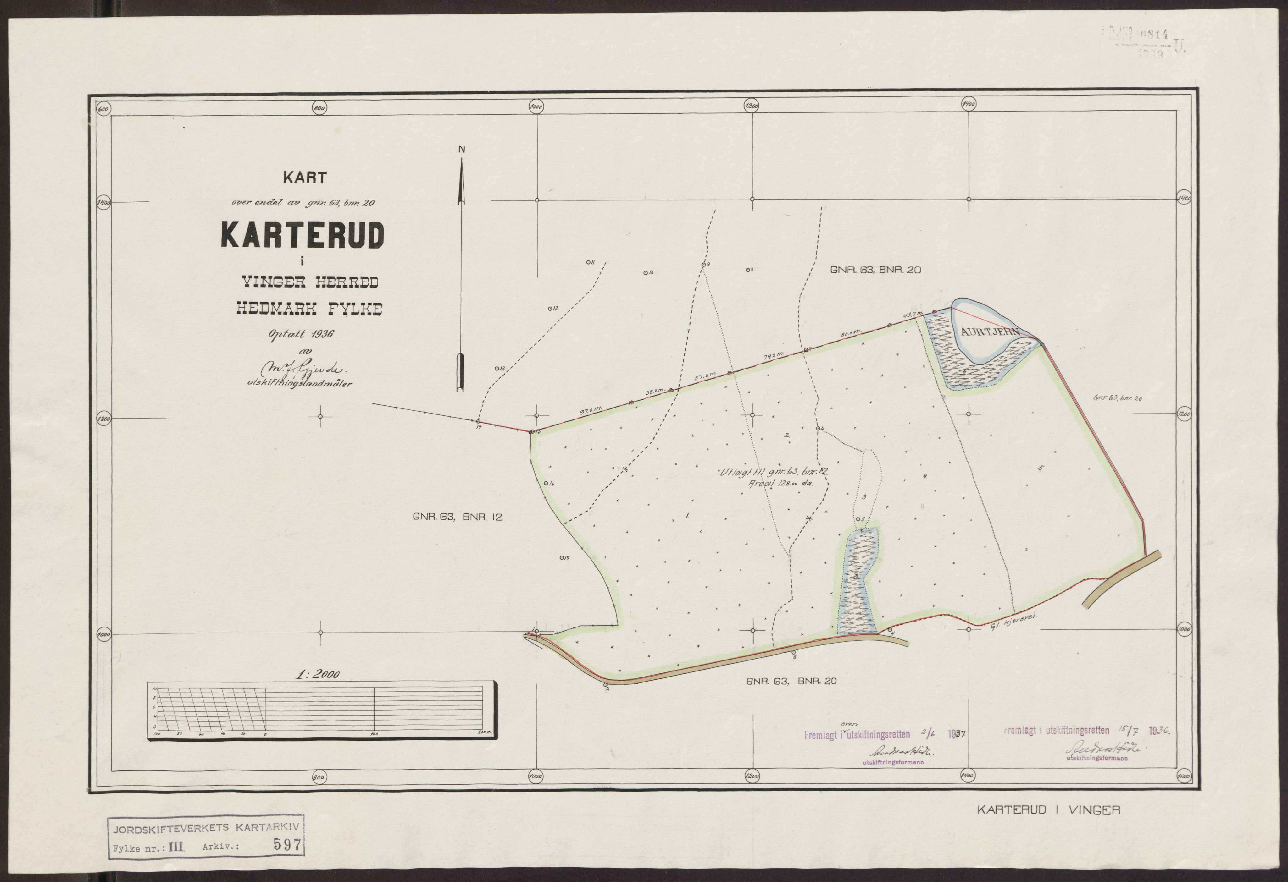 Jordskifteverkets kartarkiv, RA/S-3929/T, 1859-1988, s. 946