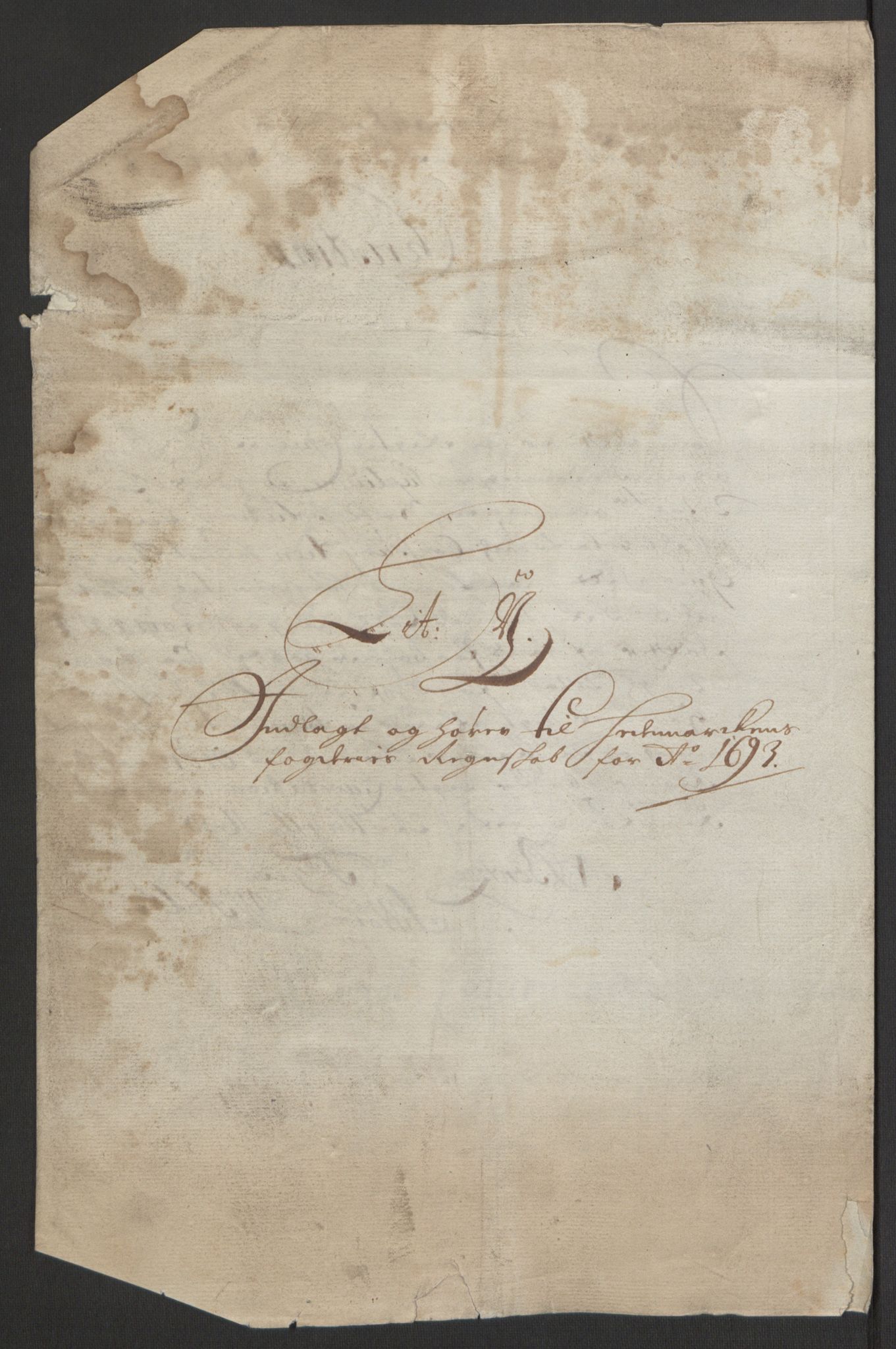 Rentekammeret inntil 1814, Reviderte regnskaper, Fogderegnskap, RA/EA-4092/R16/L1034: Fogderegnskap Hedmark, 1693, s. 233